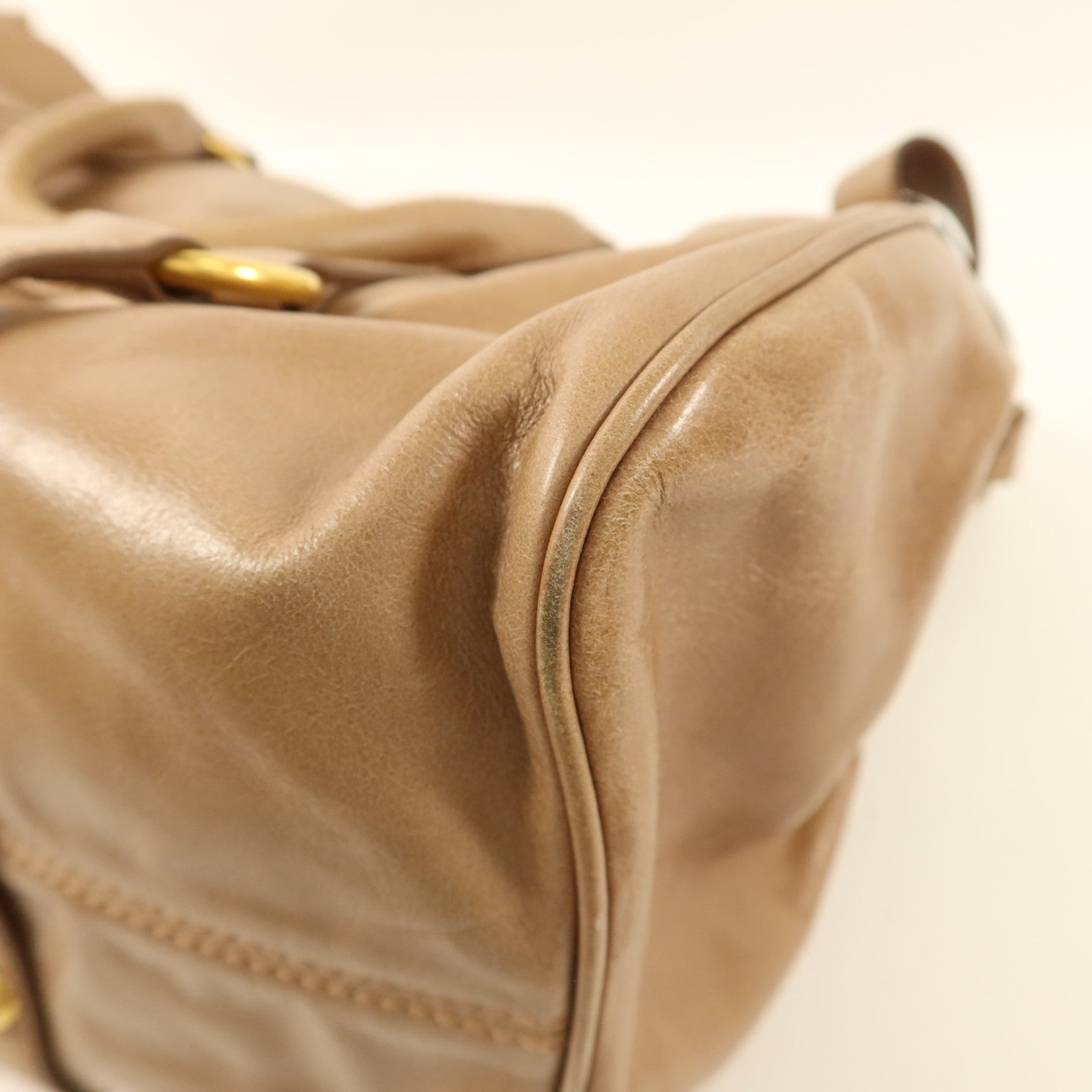 Miu Miu 牛皮皮革Bow Bag金扣手挽肩背兩用袋