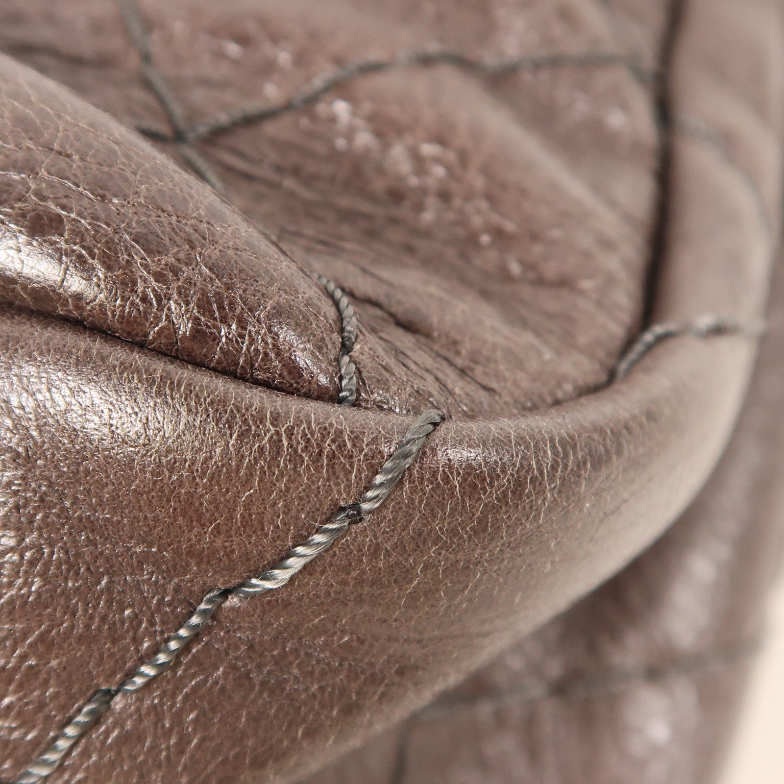 CHANEL【激減優惠】 牛皮皮革Shoulder Bag銀扣肩背袋