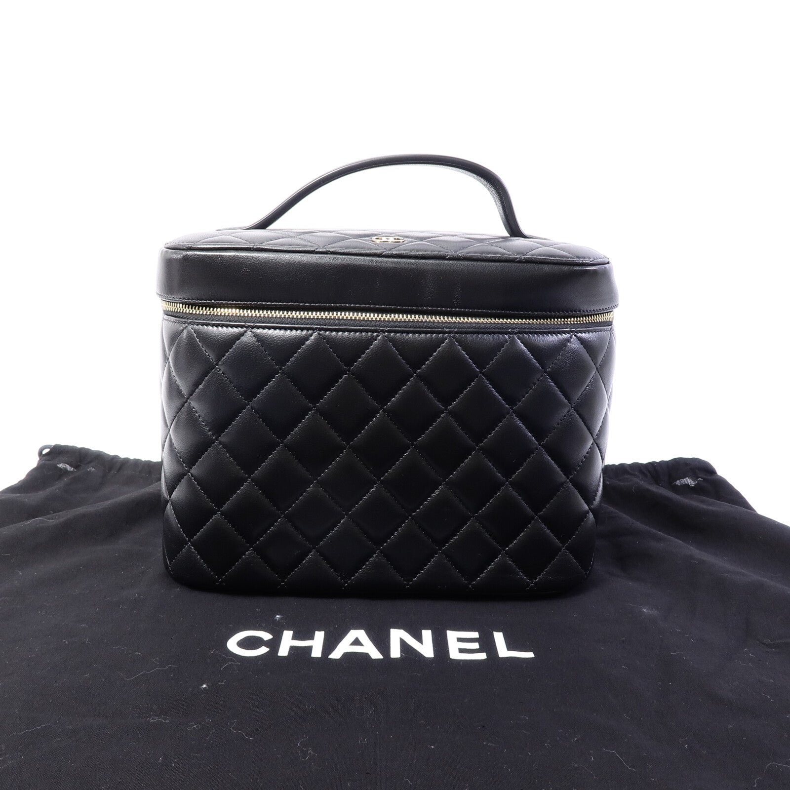 CHANEL 羊皮皮革Large Vanity Case手挽袋