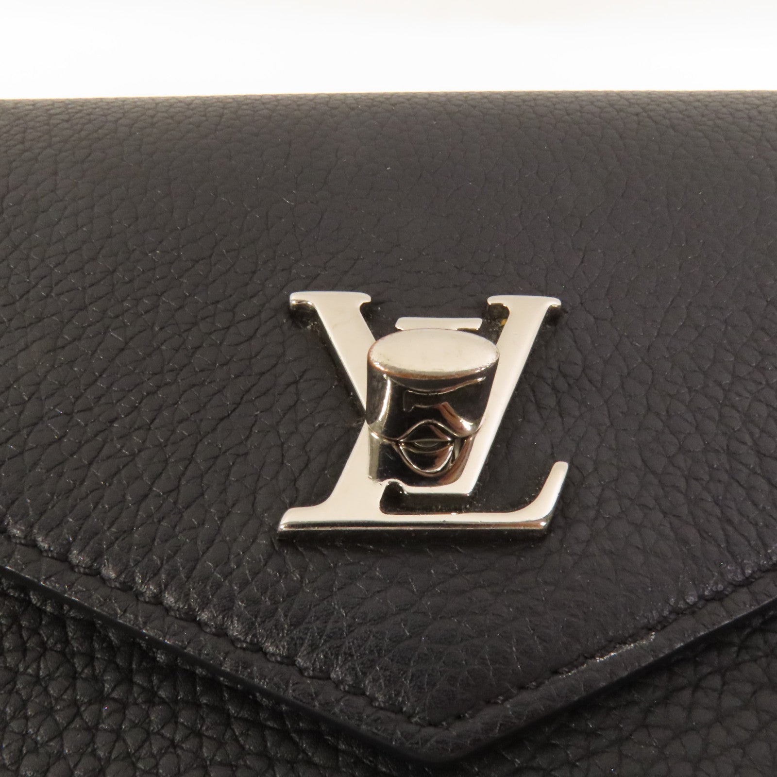 LOUIS VUITTON 牛皮皮革Mylockme銀扣鏈帶肩背袋