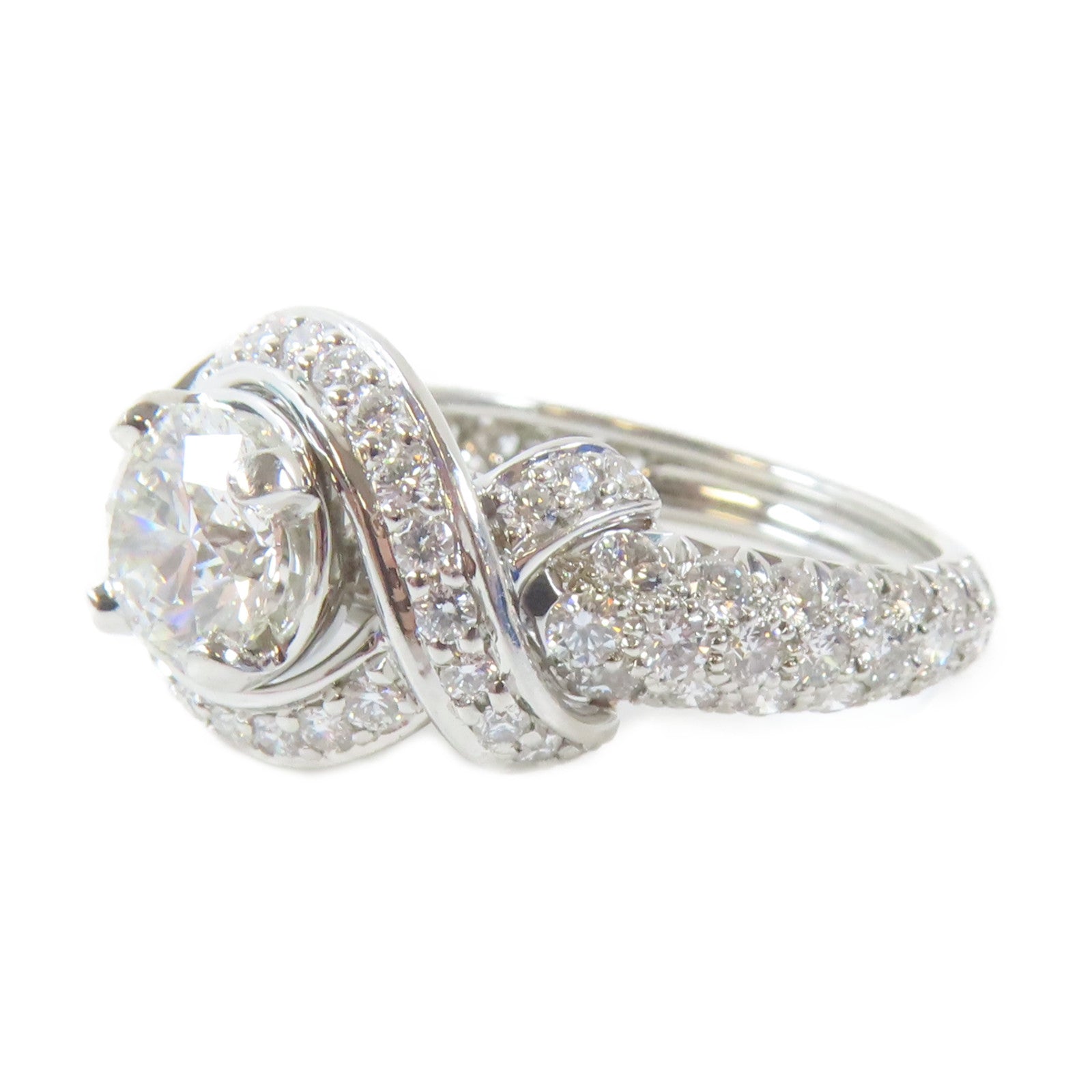 TIFFANY＆CO PT950白金Diamond Ring 1.02ct鑽石戒指US#6