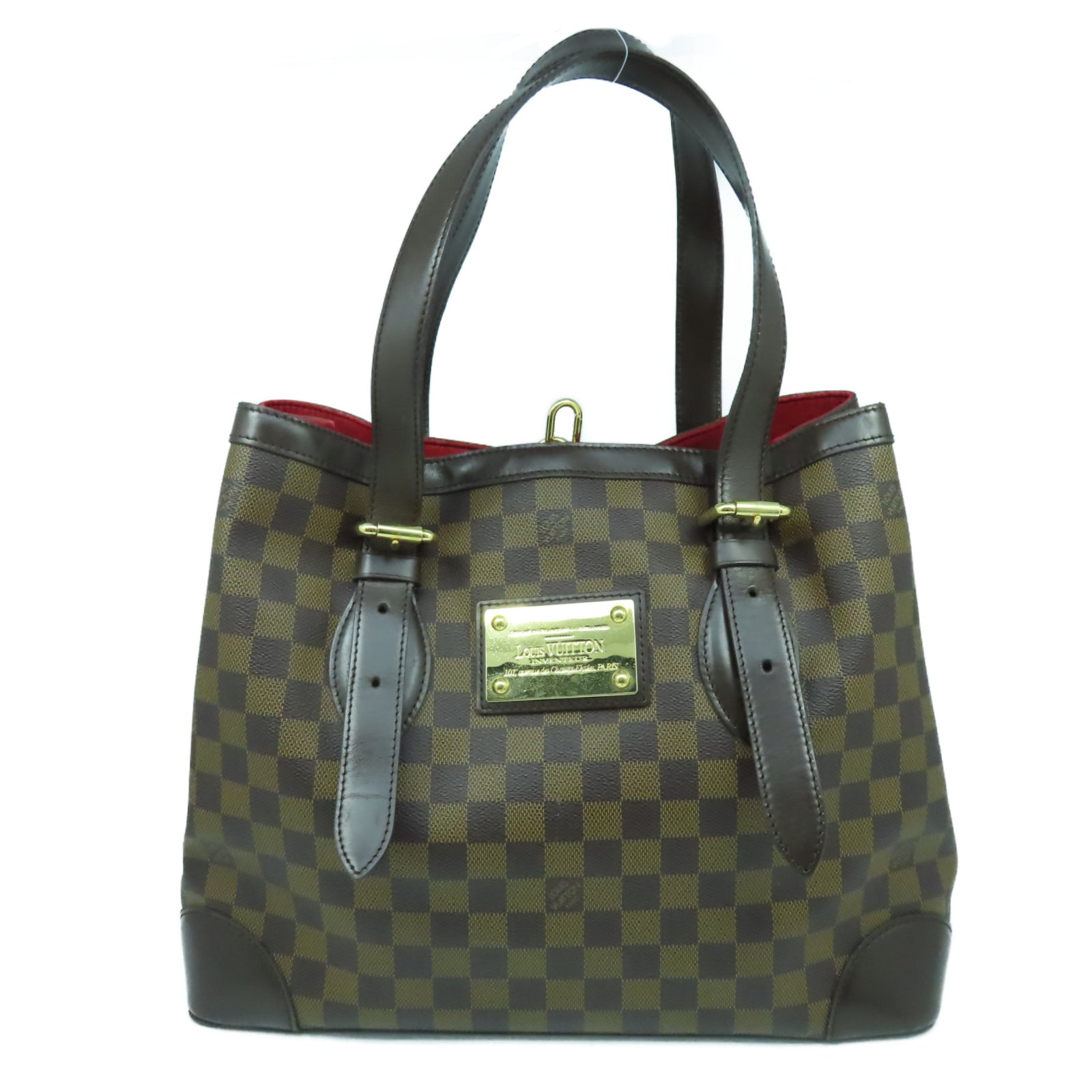LOUIS VUITTON **【激減優惠】Damier Ebene Hampstead MM金扣肩背袋啡色