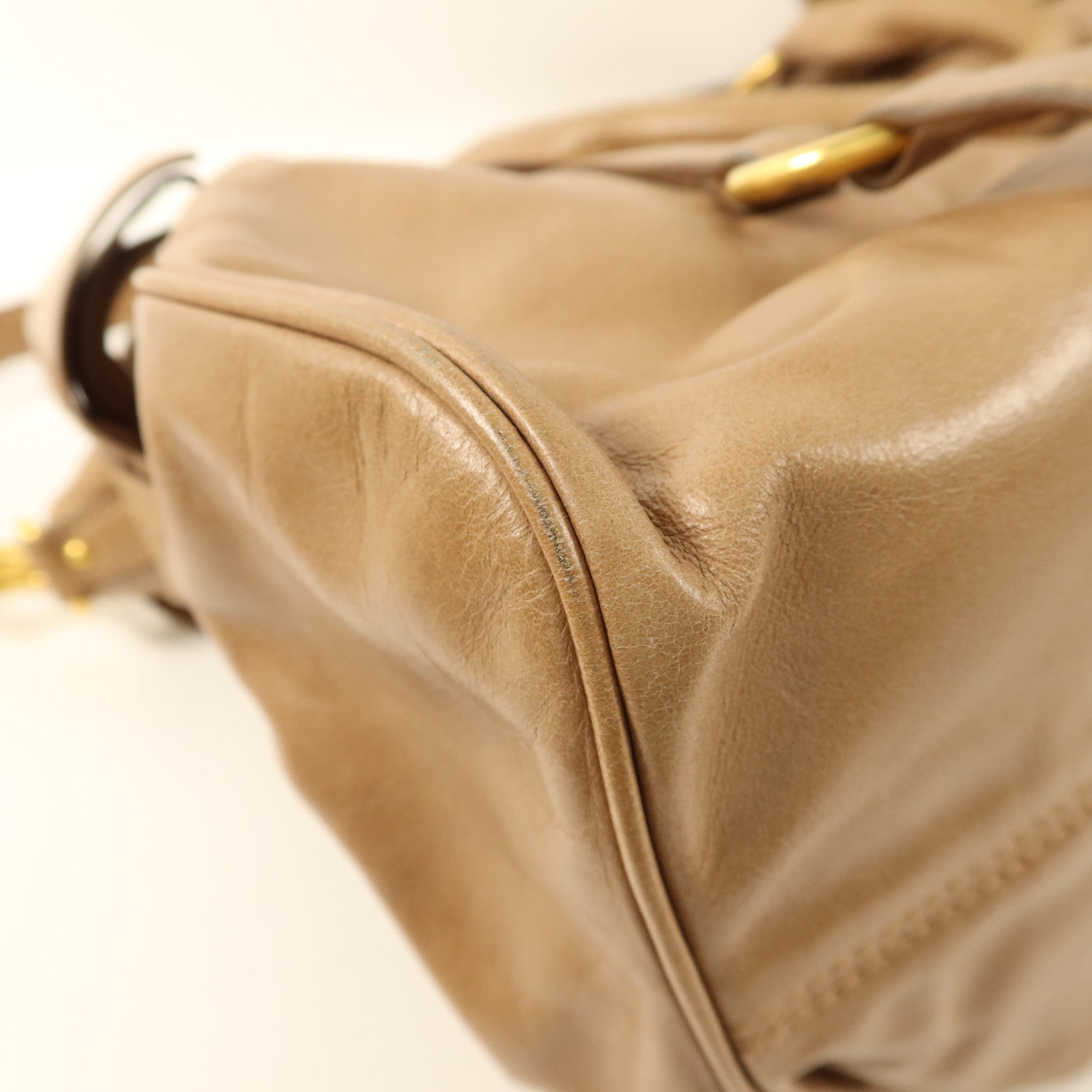 Miu Miu 牛皮皮革Bow Bag金扣手挽肩背兩用袋