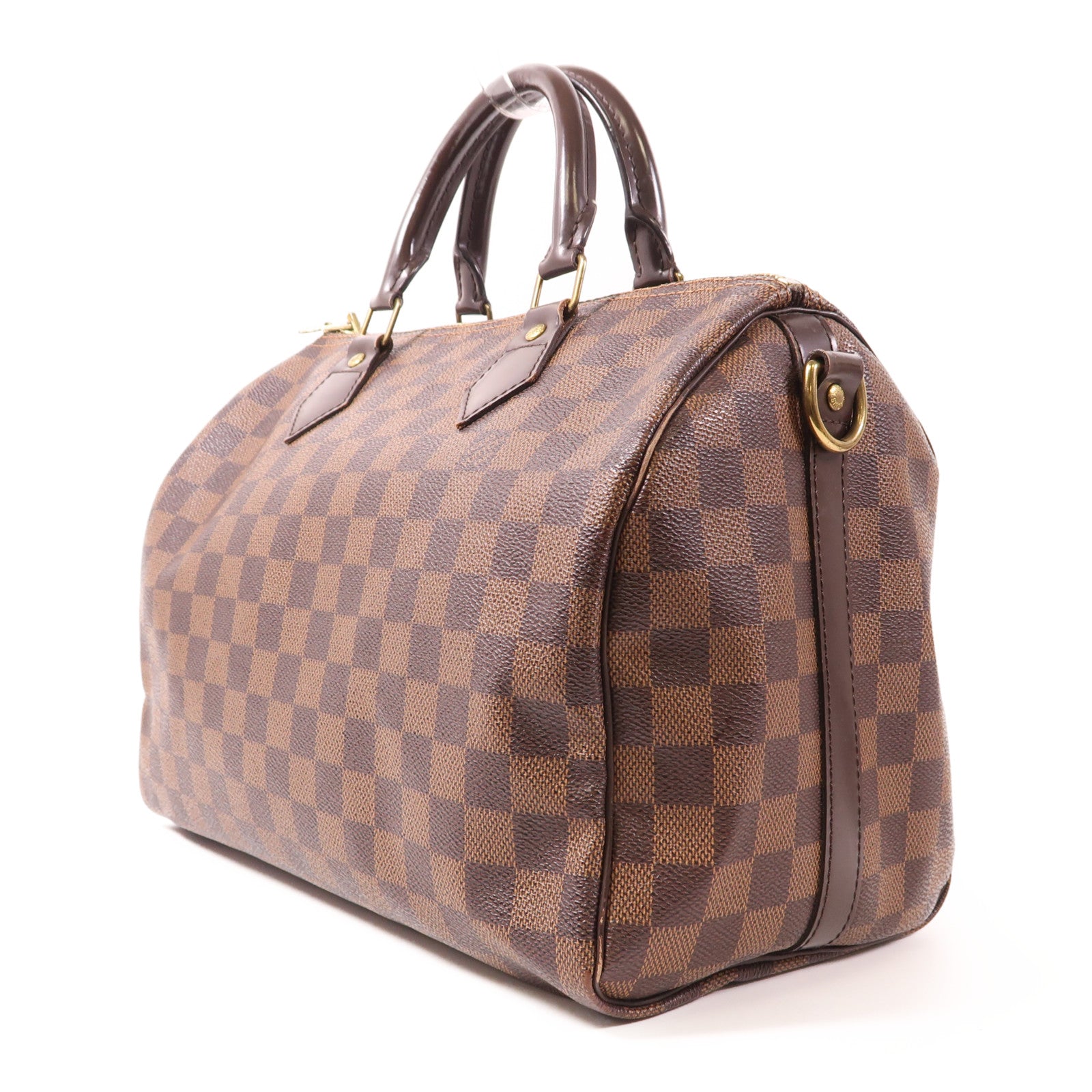 LOUIS VUITTON LV GHW Speedy Bandouliere 30 2 Way Shoulder Bag N40590 Damier