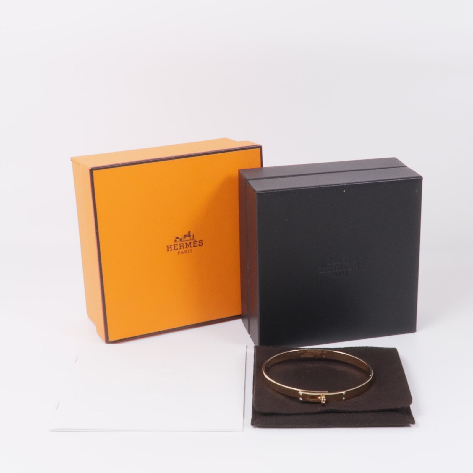 HERMES 18k玫瑰金Kelly Bracelet手鐲