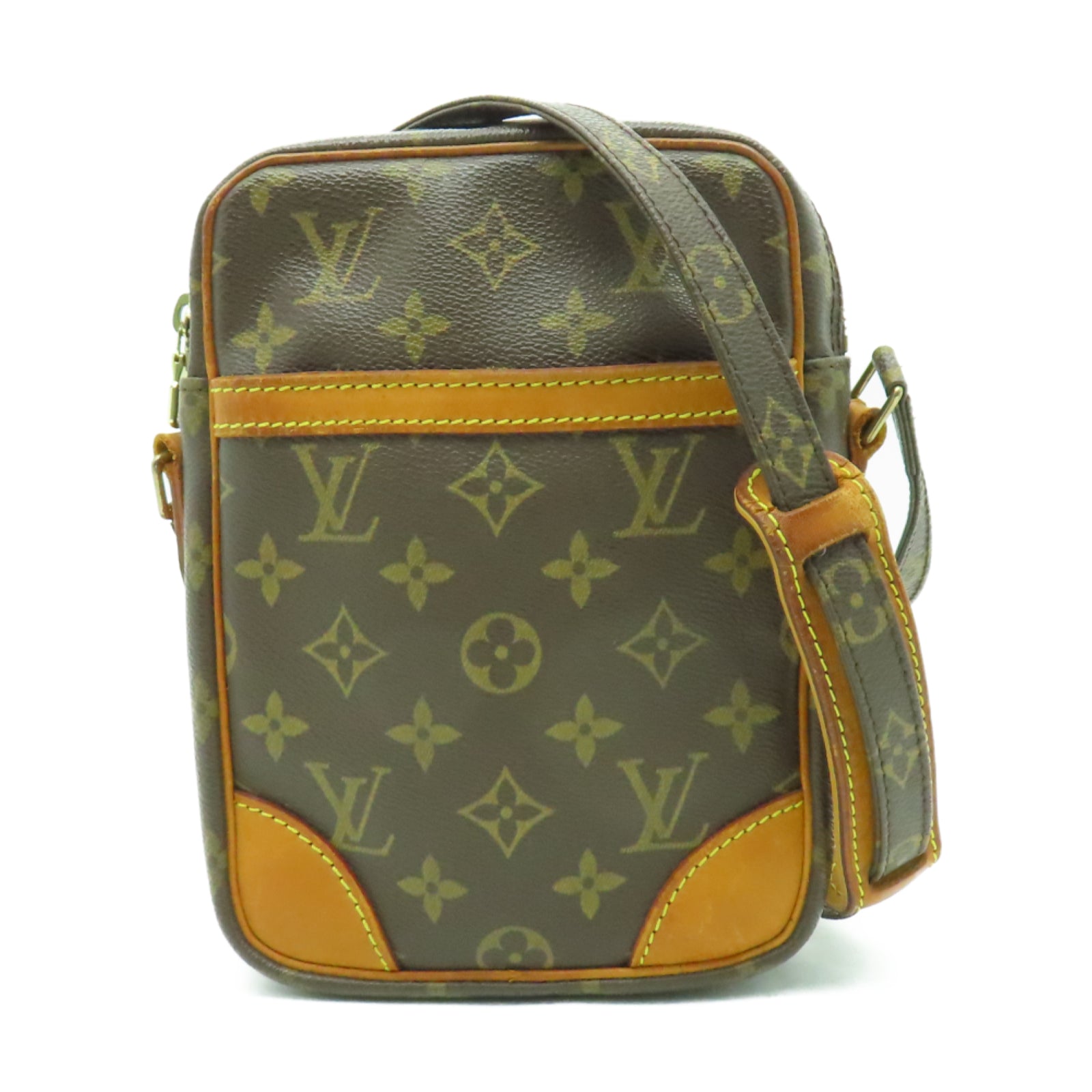 LOUIS VUITTON 【激減優惠】Monogram Danube金扣肩背袋啡色