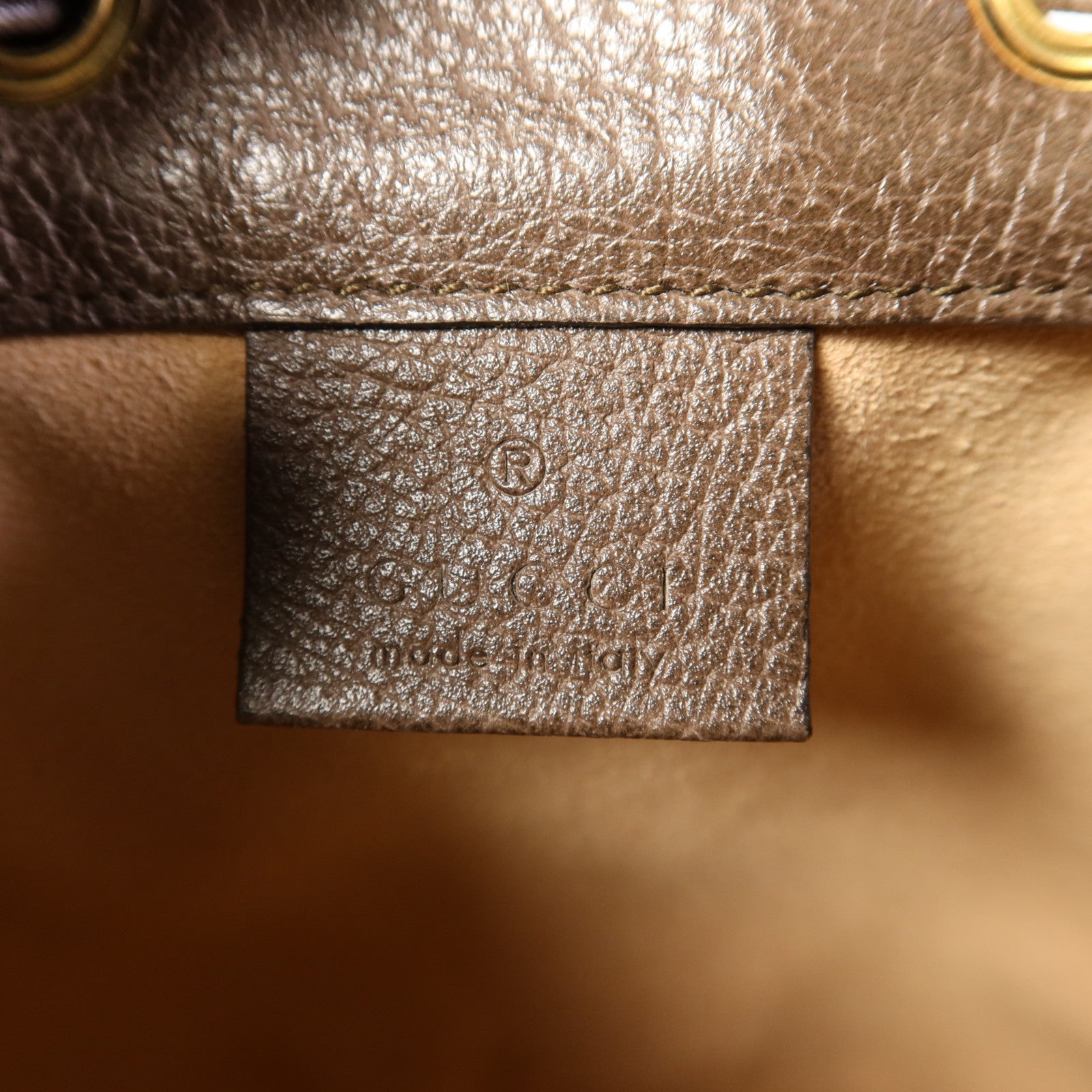 GUCCI 塗層帆布Ophidia Bucket Bag金扣肩背袋