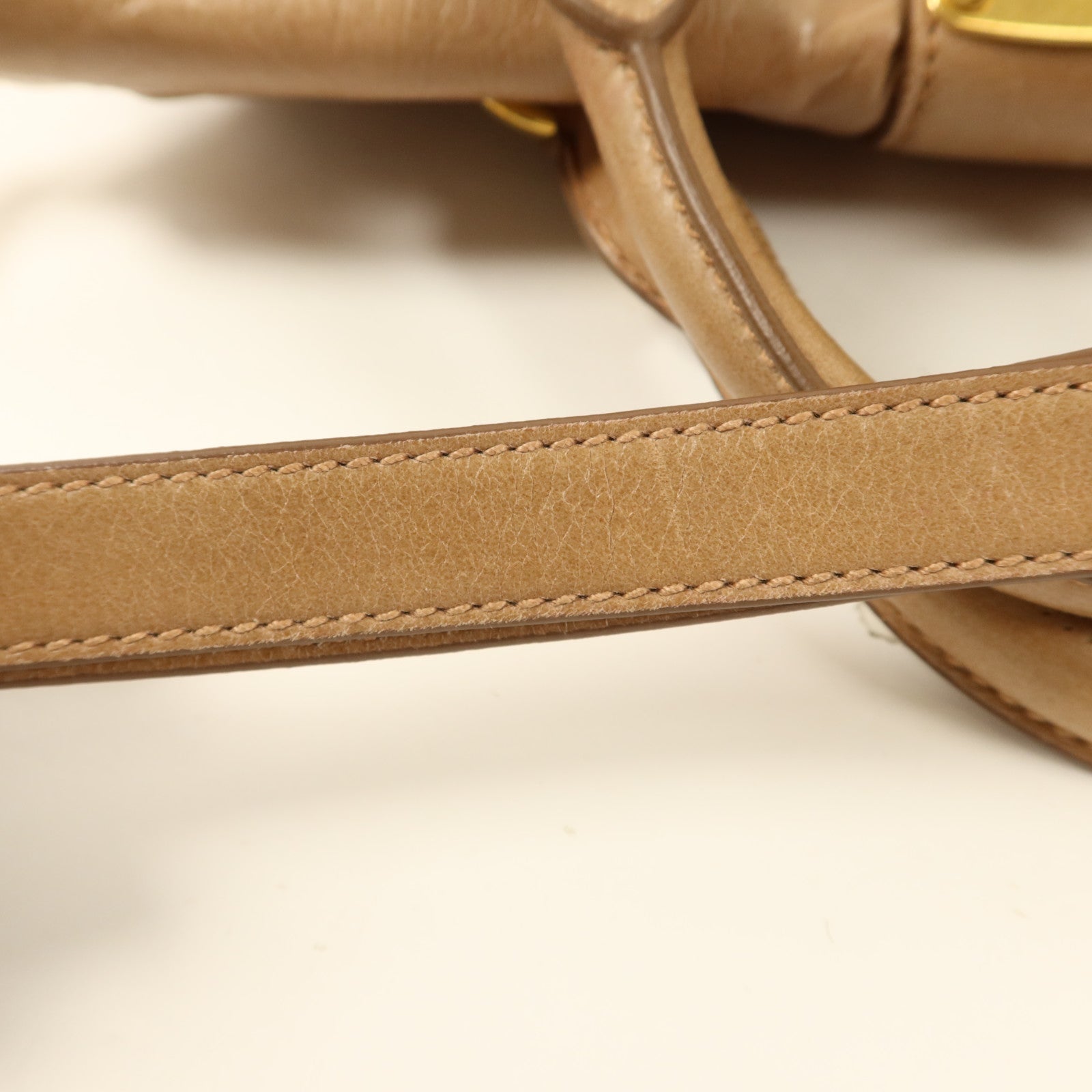 Miu Miu 牛皮皮革Bow Bag金扣手挽肩背兩用袋