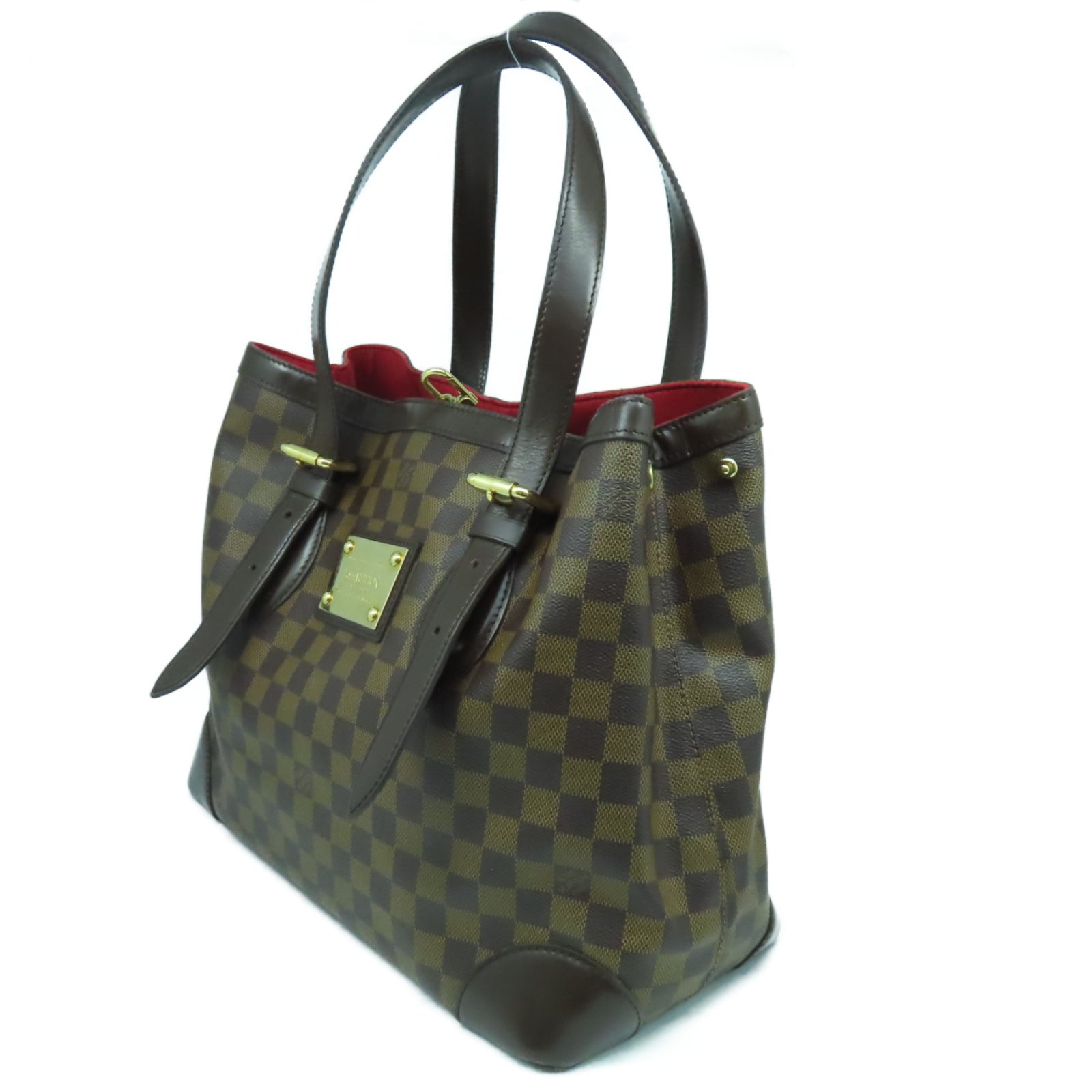 LOUIS VUITTON **【激減優惠】Damier Ebene Hampstead MM金扣肩背袋啡色