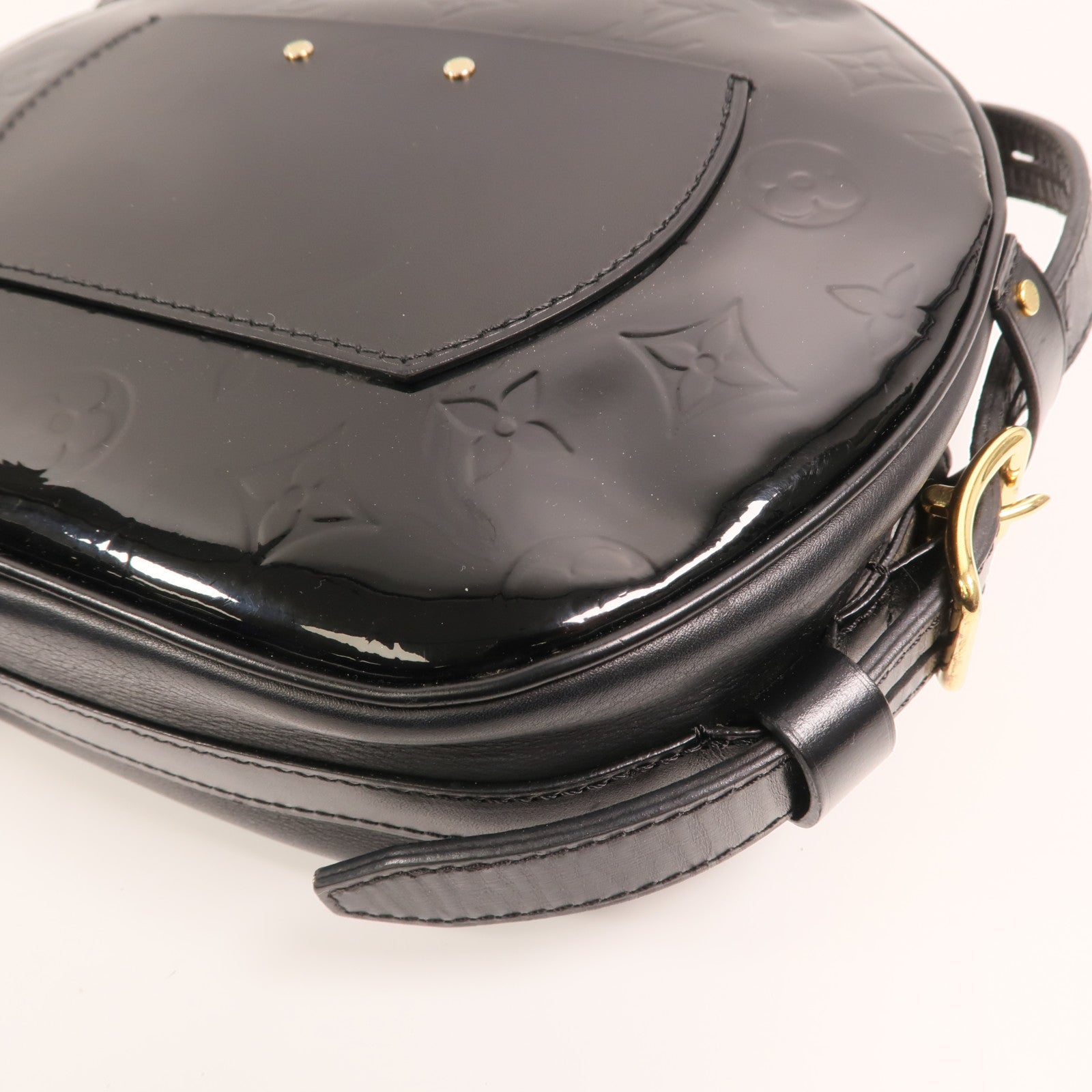 LOUIS VUITTON 【激減優惠】Monogram Vernis Boite Chapeau Souple MM金扣肩背袋