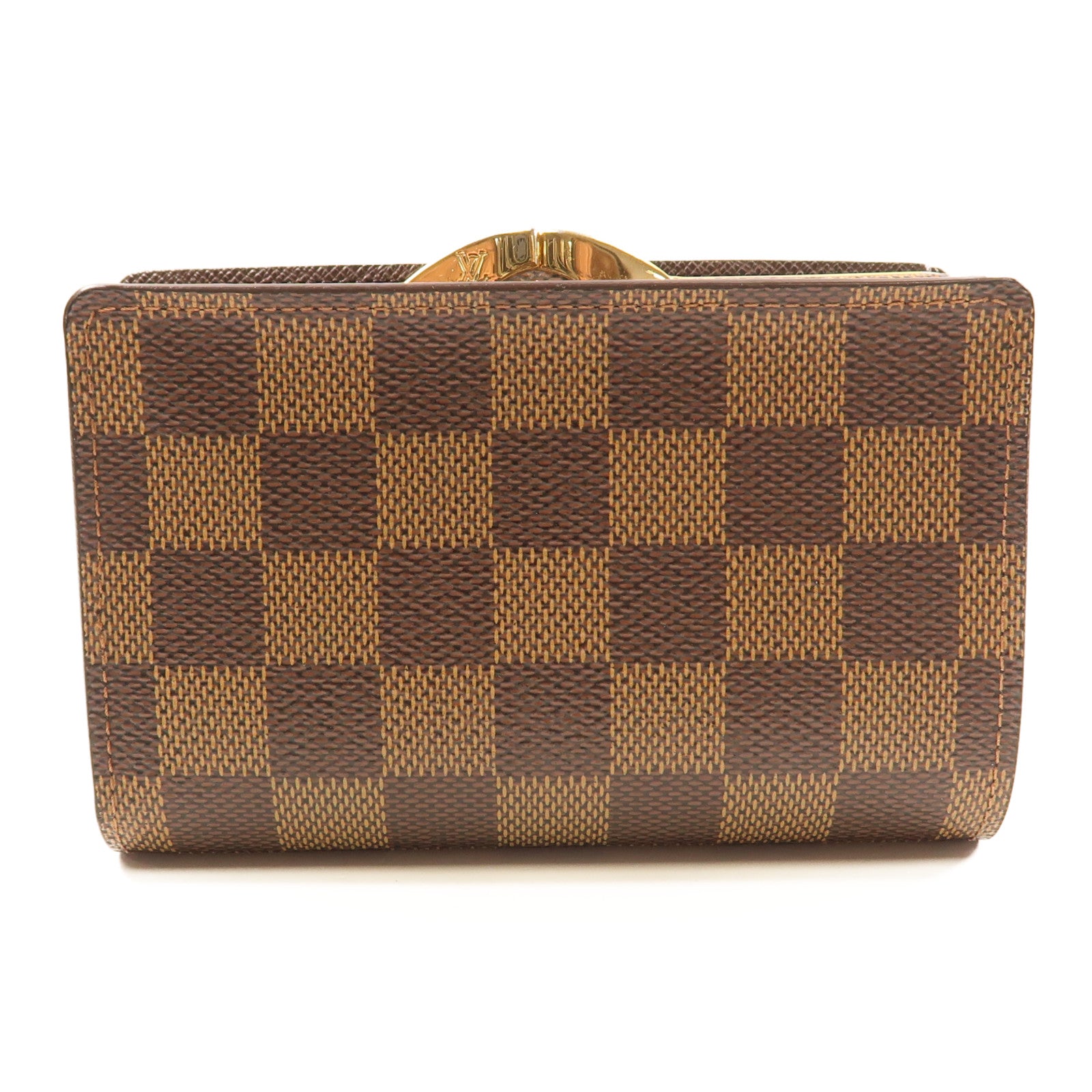 LOUIS VUITTON Damier Portefeuille Viennois Wallet金扣錢包