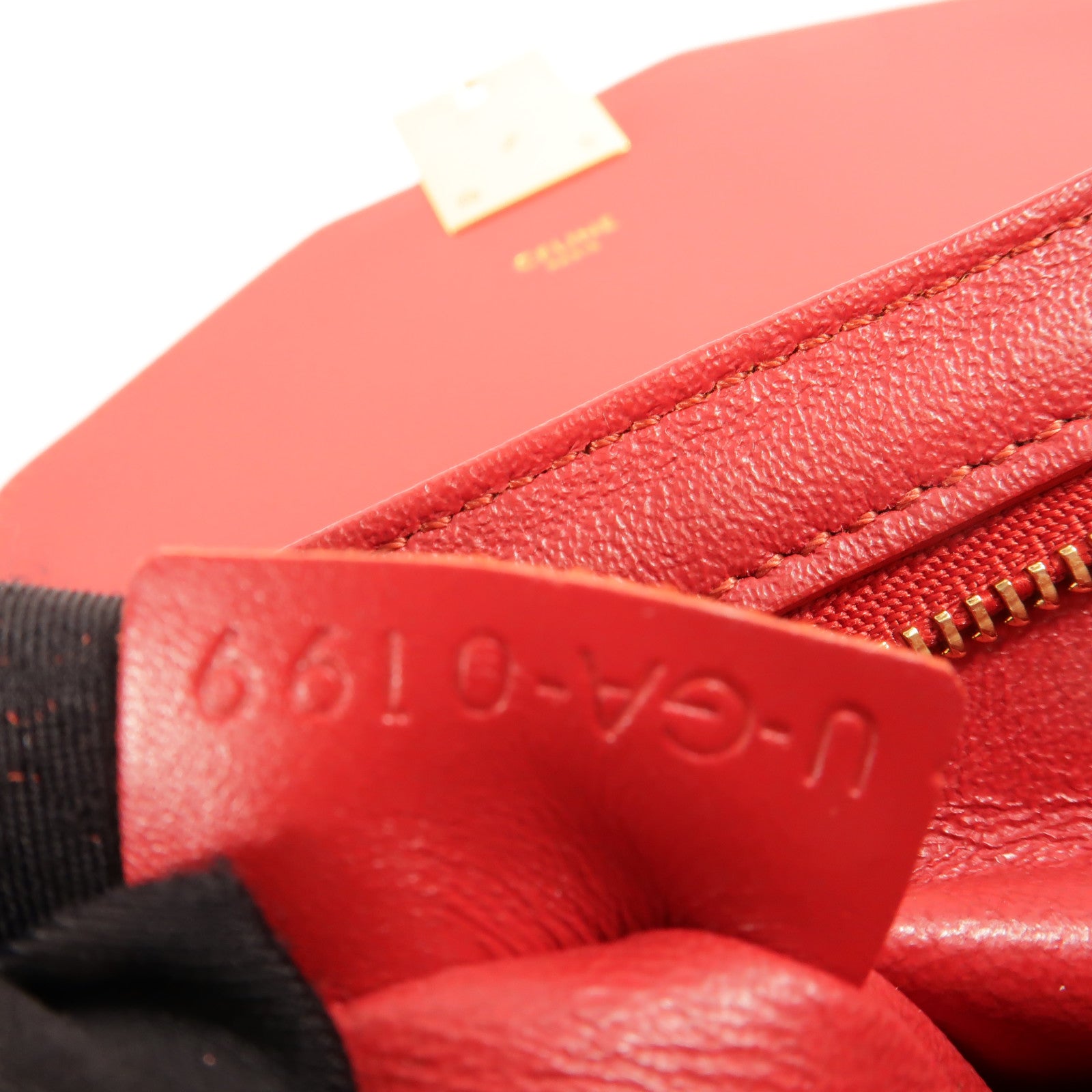 CELINE 牛皮皮革Small C鏈帶肩背袋