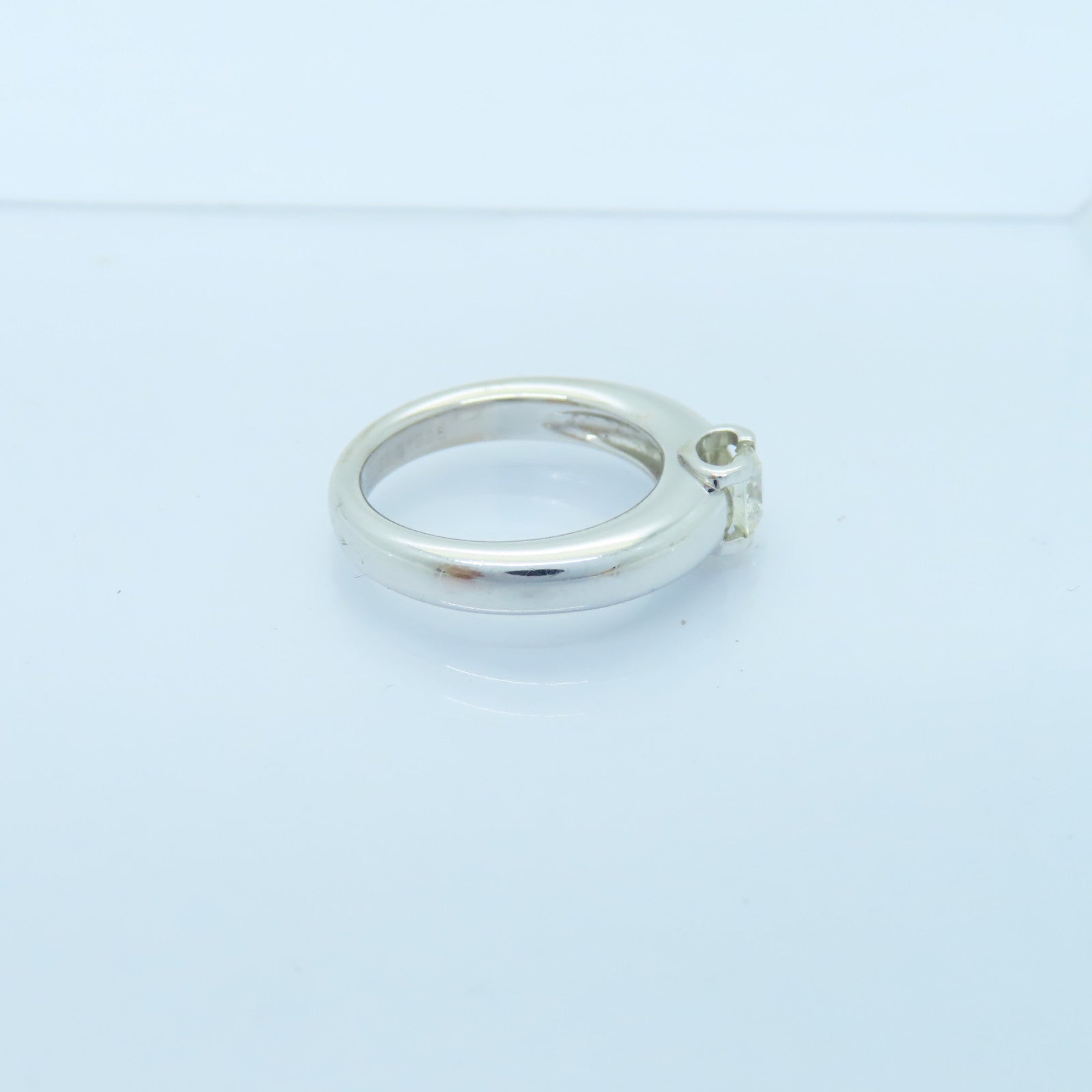 CARTIER 【激減優惠】18K白金Diamond Ring 0.50ct鑽石戒指US#6/Cartier#52銀色