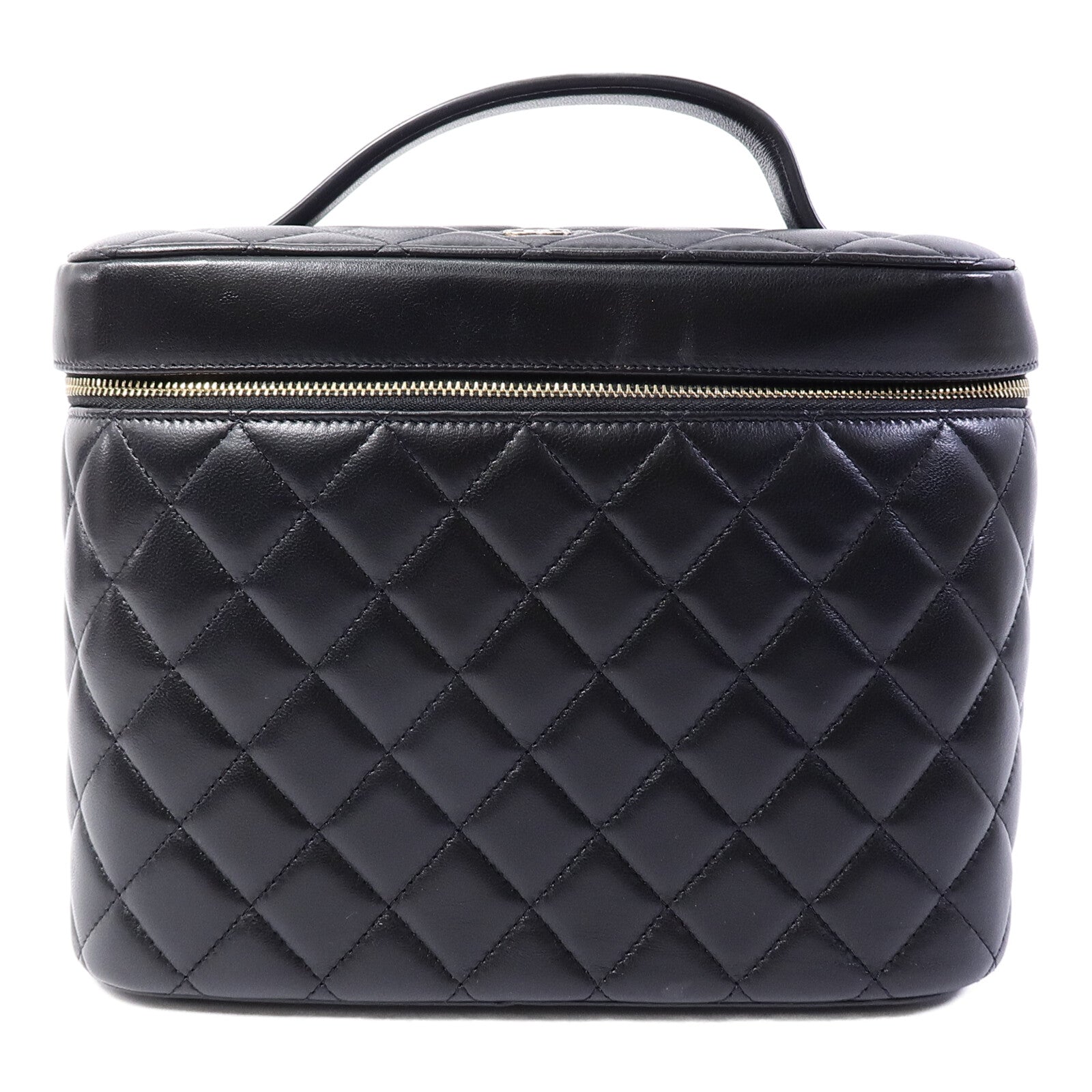 CHANEL 羊皮皮革Large Vanity Case手挽袋