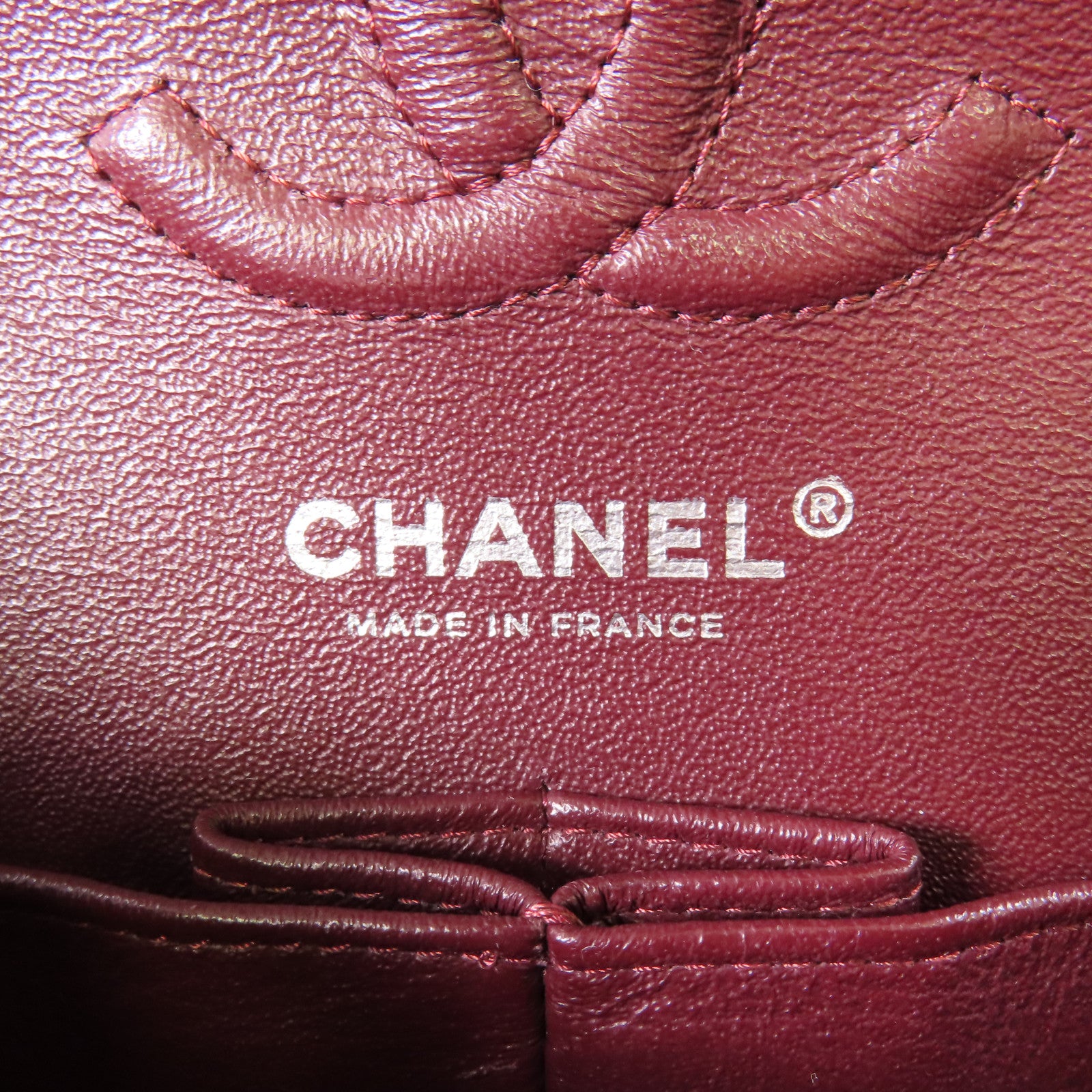 CHANEL 牛皮皮革Classic 23銀扣鏈帶肩背袋