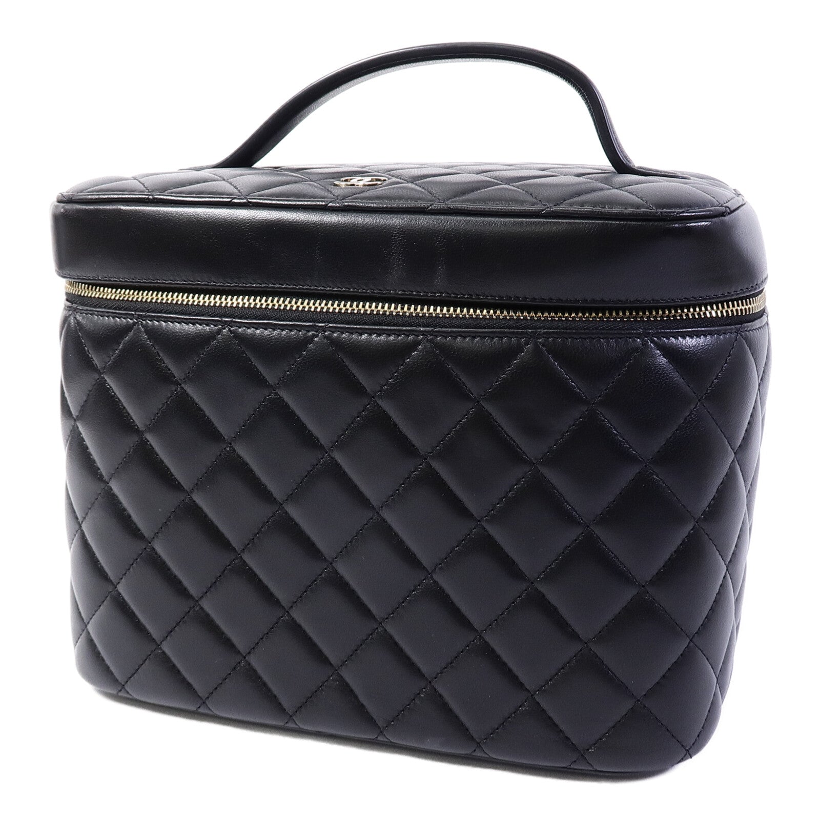 CHANEL 羊皮皮革Large Vanity Case手挽袋