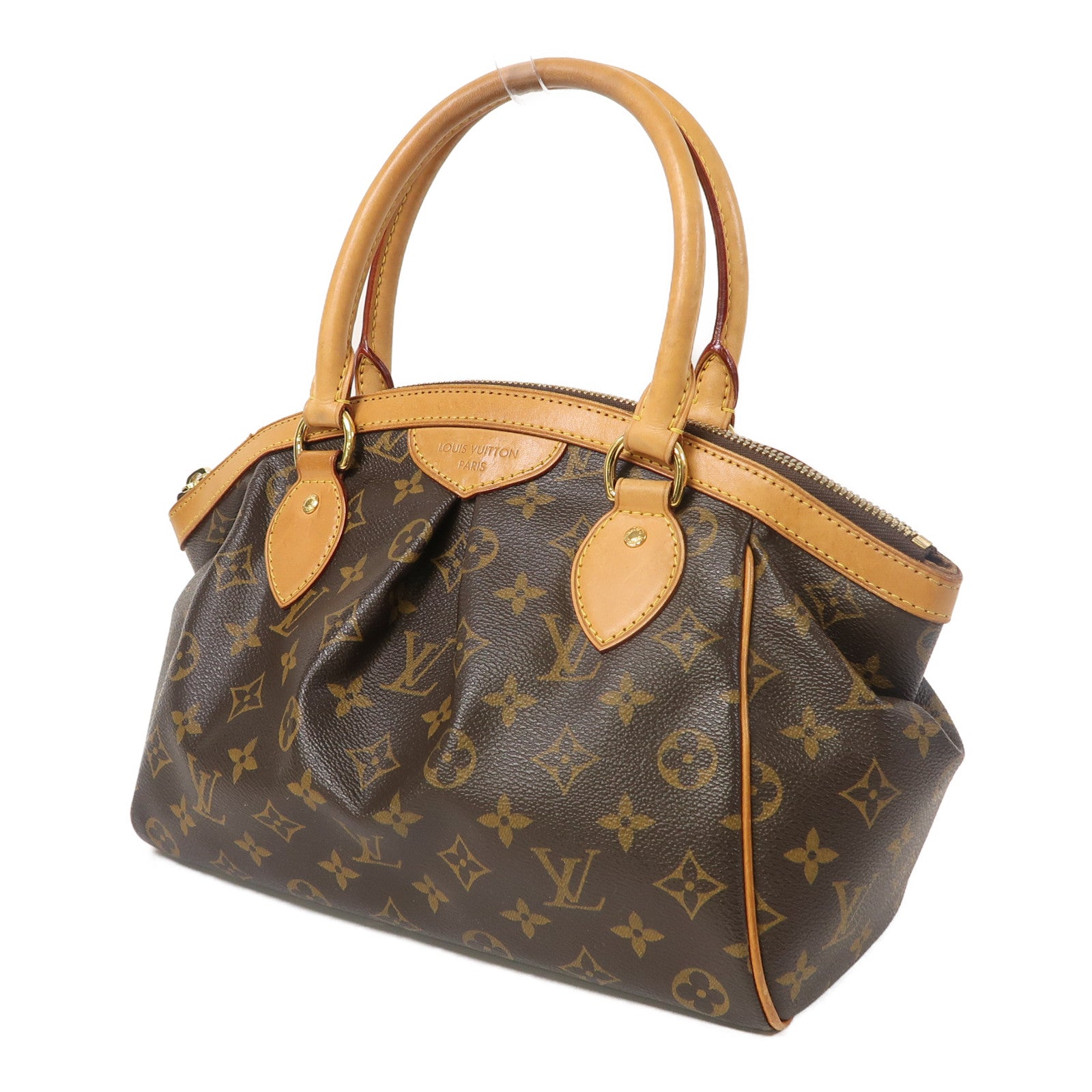 LOUIS VUITTON 【激減優惠】Monogram Tivoli PM金扣手挽袋啡色