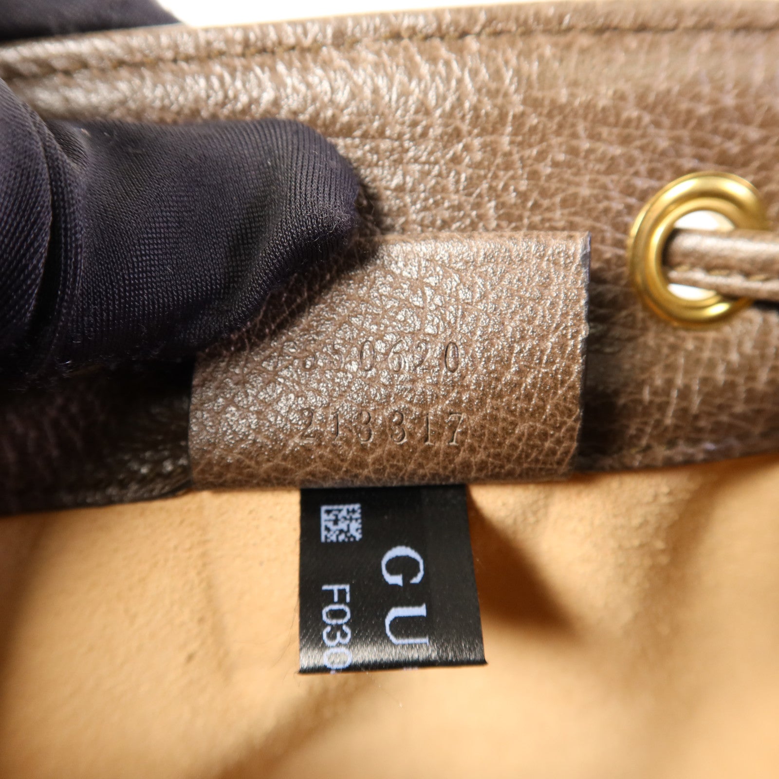 GUCCI 塗層帆布Ophidia Bucket Bag金扣肩背袋