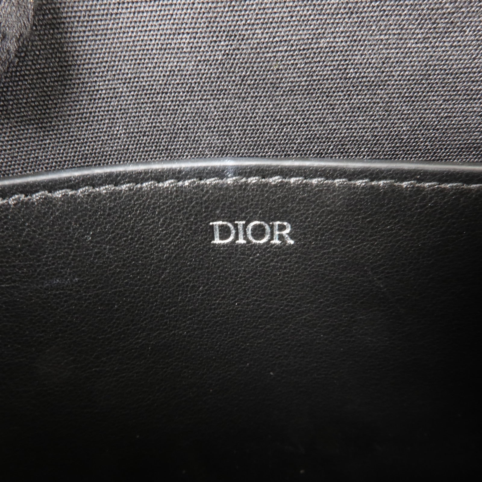 Dior 塗層帆布A5 CD Diamond Pouch銀扣小袋