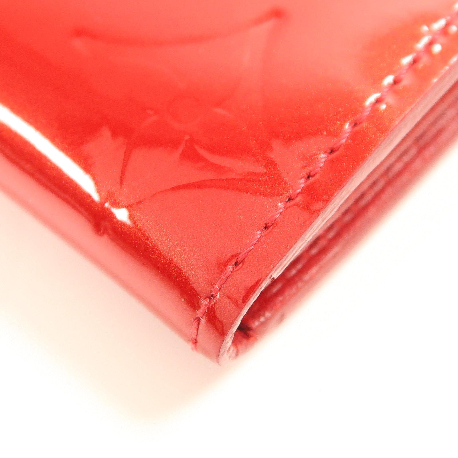 LOUIS VUITTON LV GHW Long Wallet M93530 Vernis Red