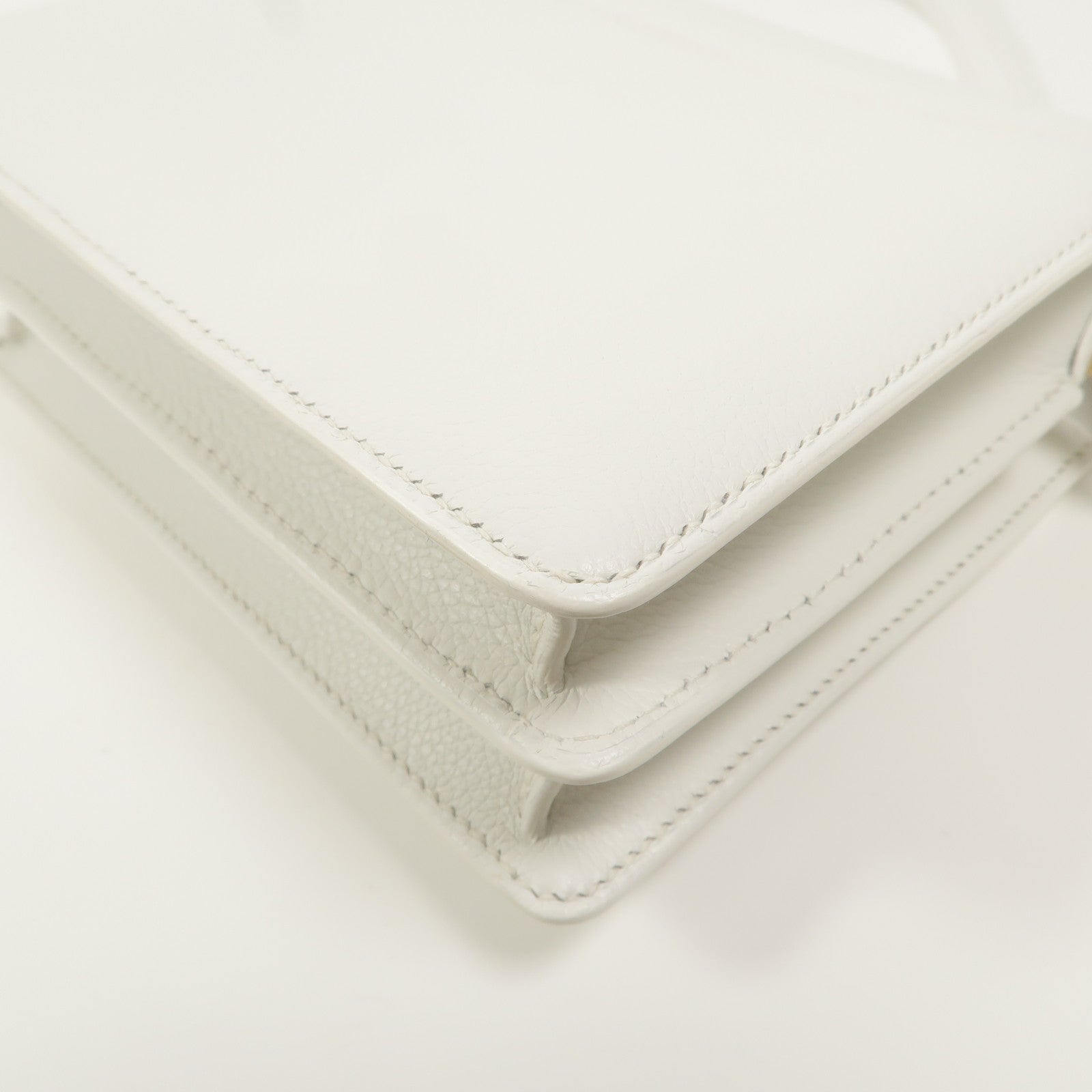 HERMES Evercolor皮革Roulis Mini肩背袋New White