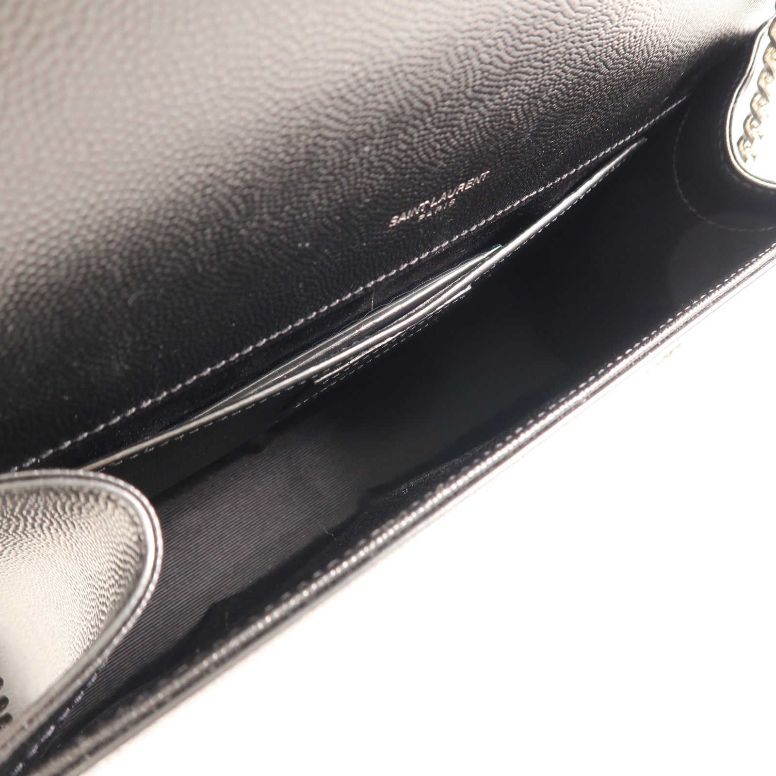 SAINT LAURENT 牛皮皮革Kate Medium銀扣肩背袋