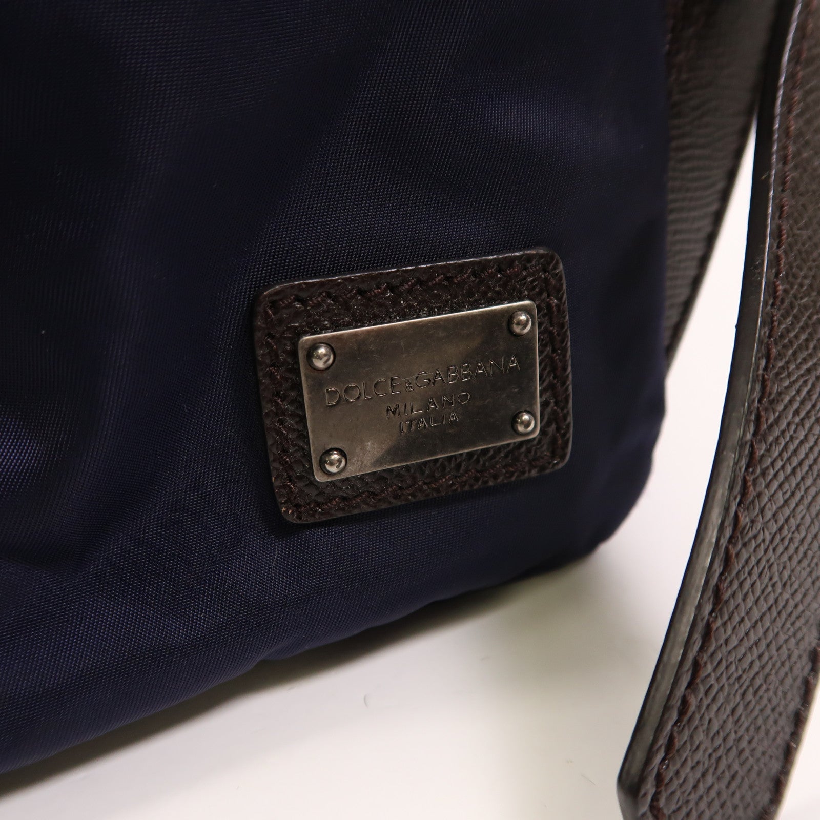 D&G 尼龍Backpack銀扣背包