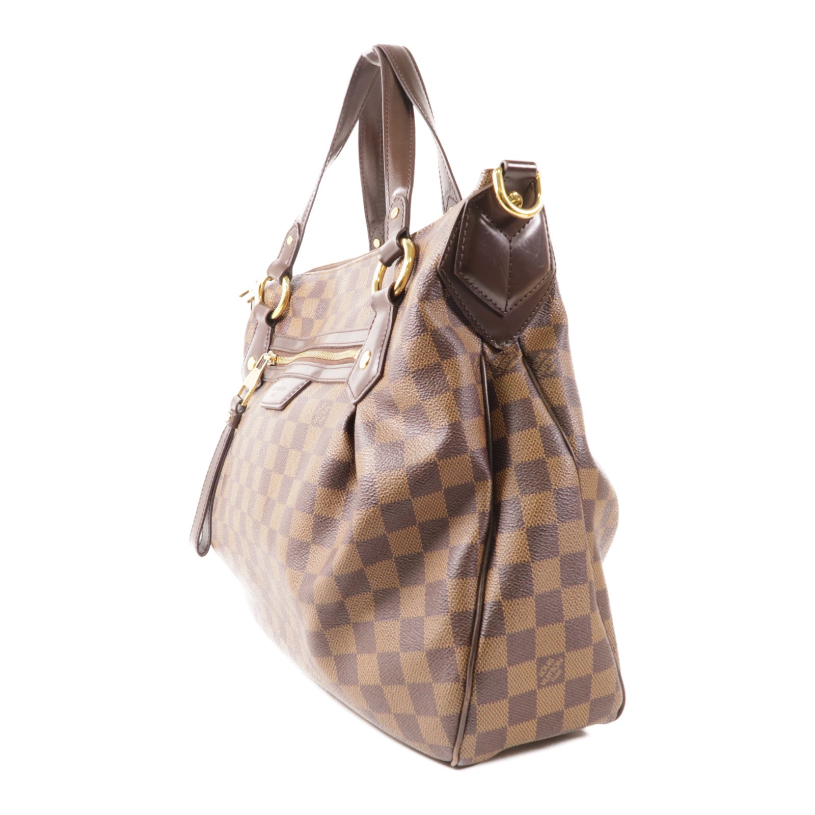 LOUIS VUITTON 【激減優惠】Damier Evora MM金扣手挽肩背兩用袋