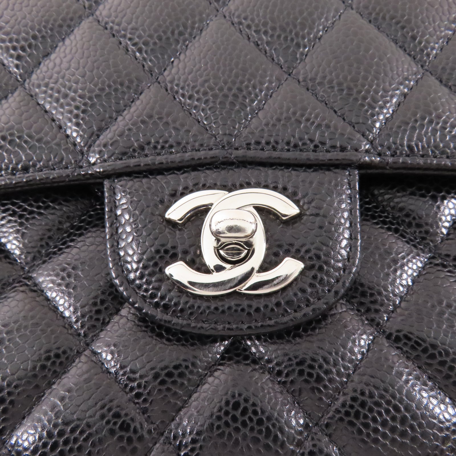 CHANEL 牛皮皮革Classic 23銀扣鏈帶肩背袋