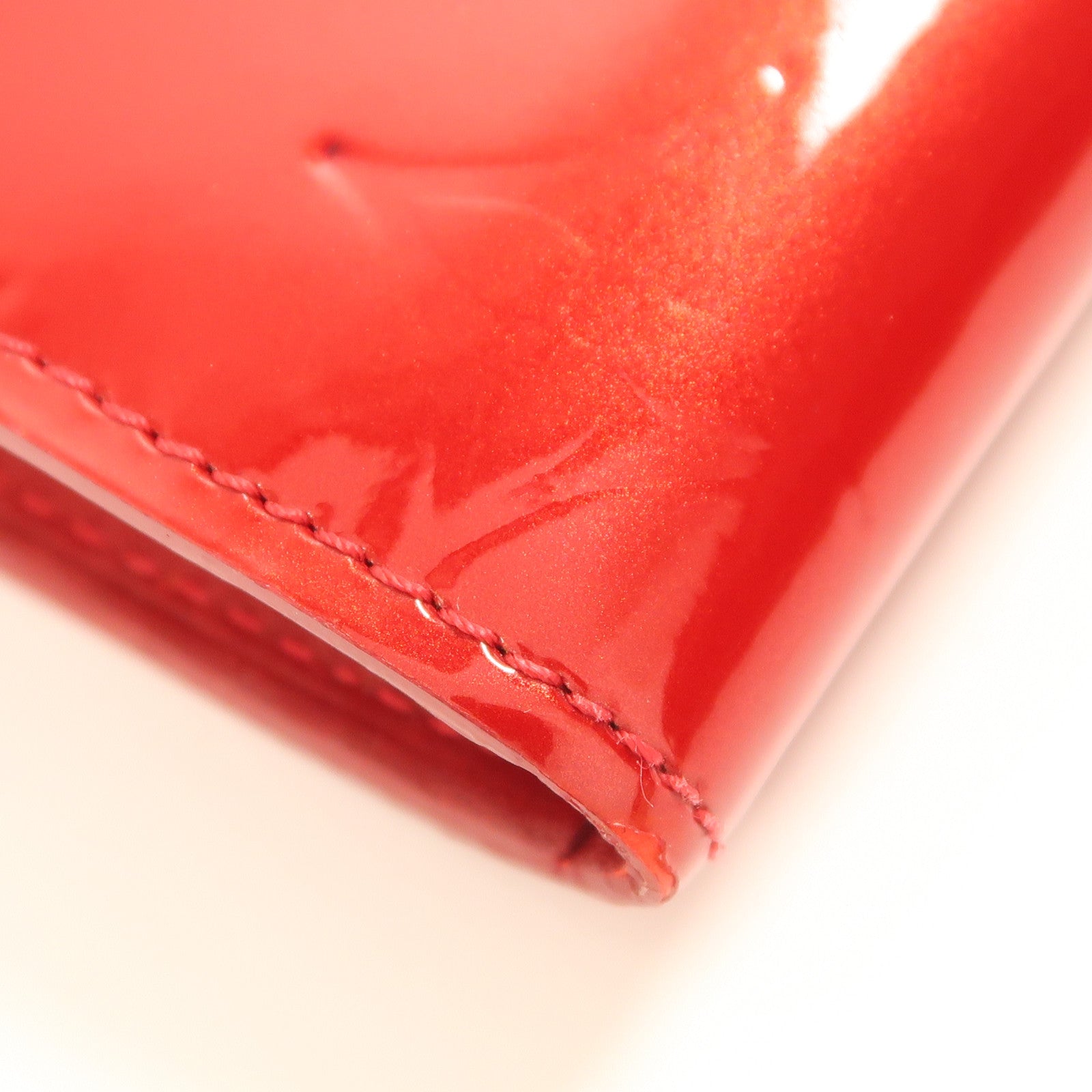 LOUIS VUITTON LV GHW Long Wallet M93530 Vernis Red