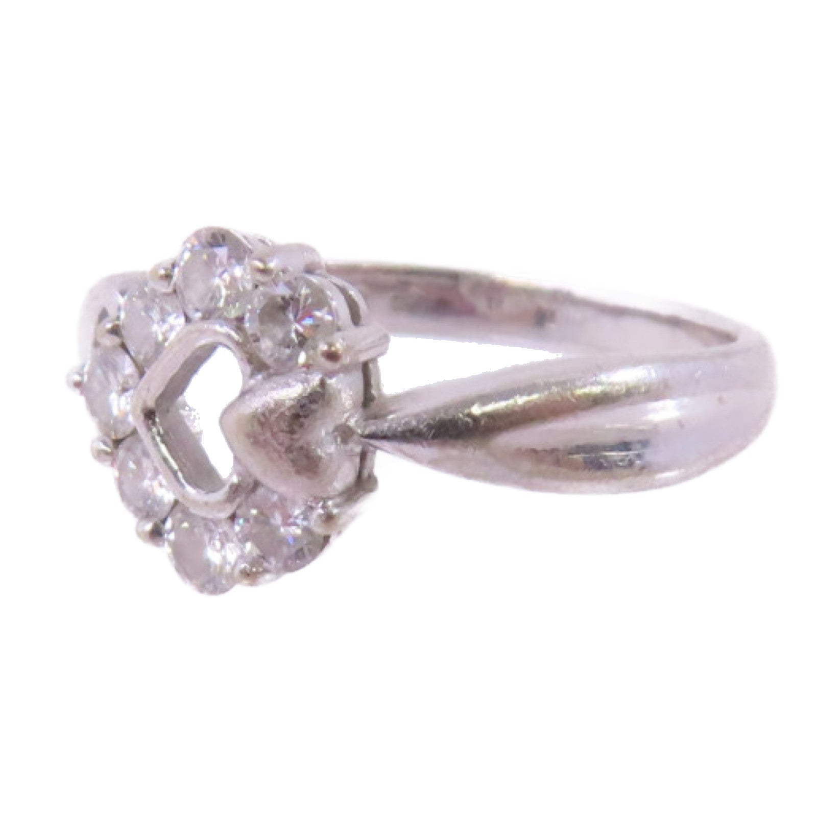 JEWELRY 18K白金Diamond Ring 0.33ct鑽石戒指US#4.75