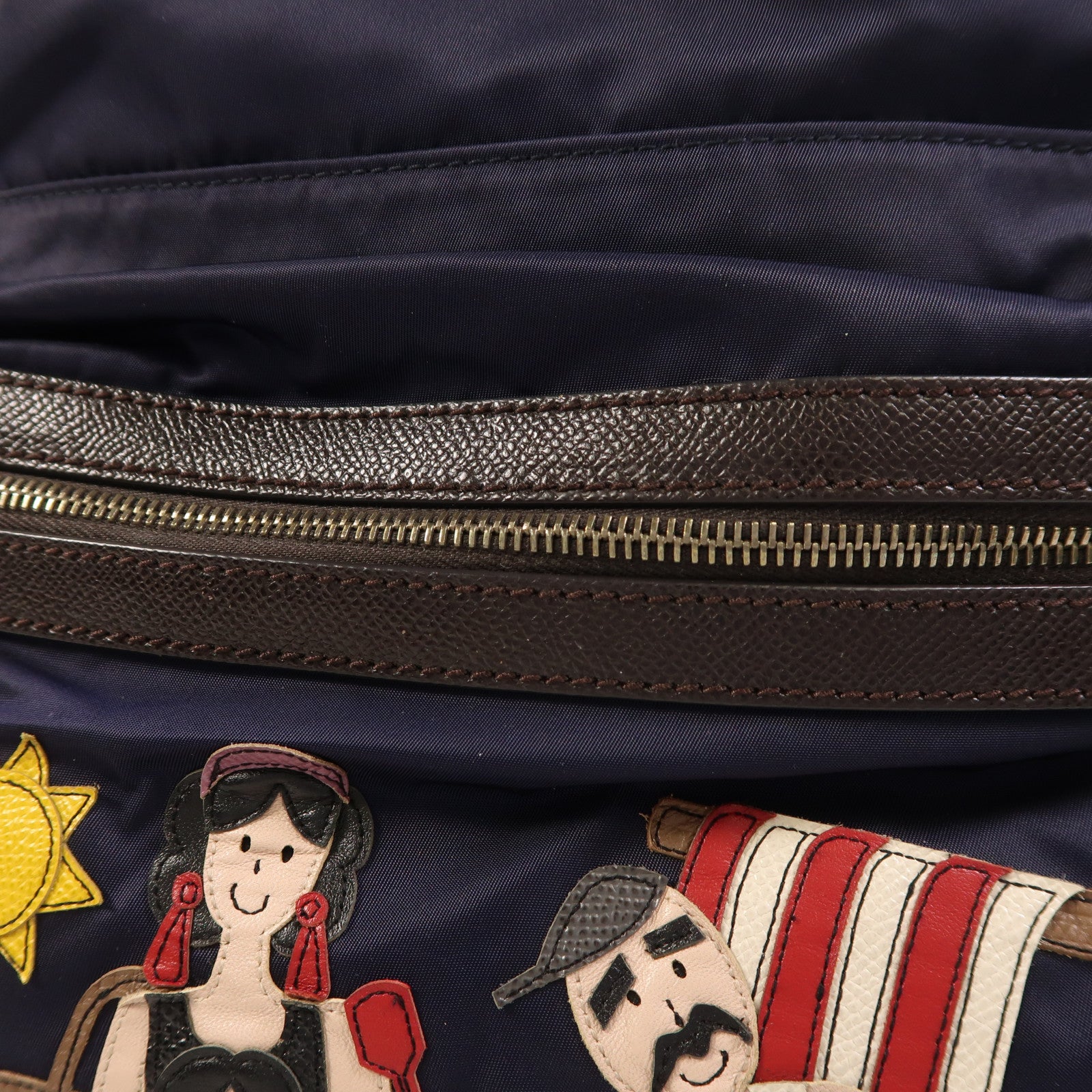 D&G 尼龍Backpack銀扣背包