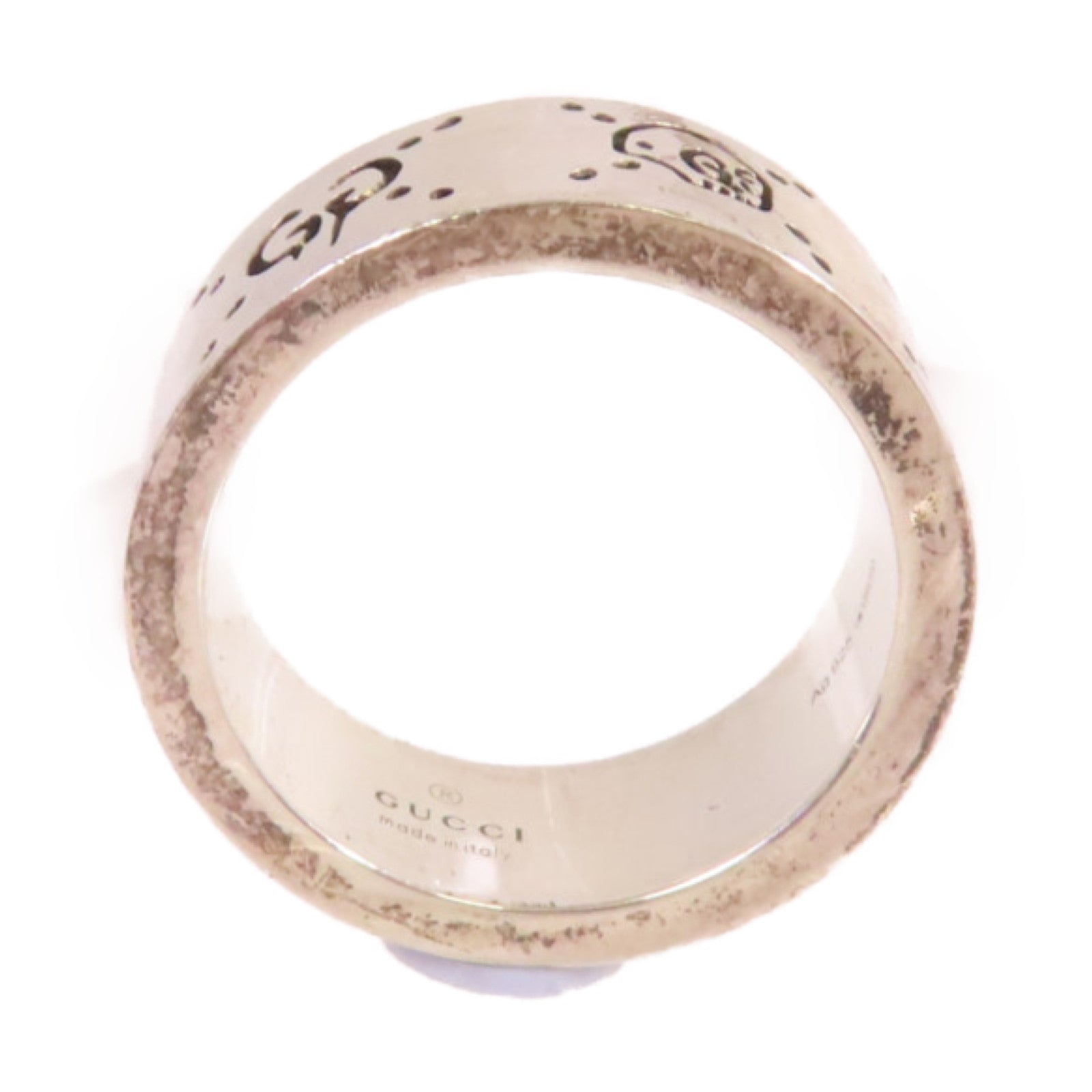 GUCCI 925純銀GucciGhost Ring戒指#18/US#8