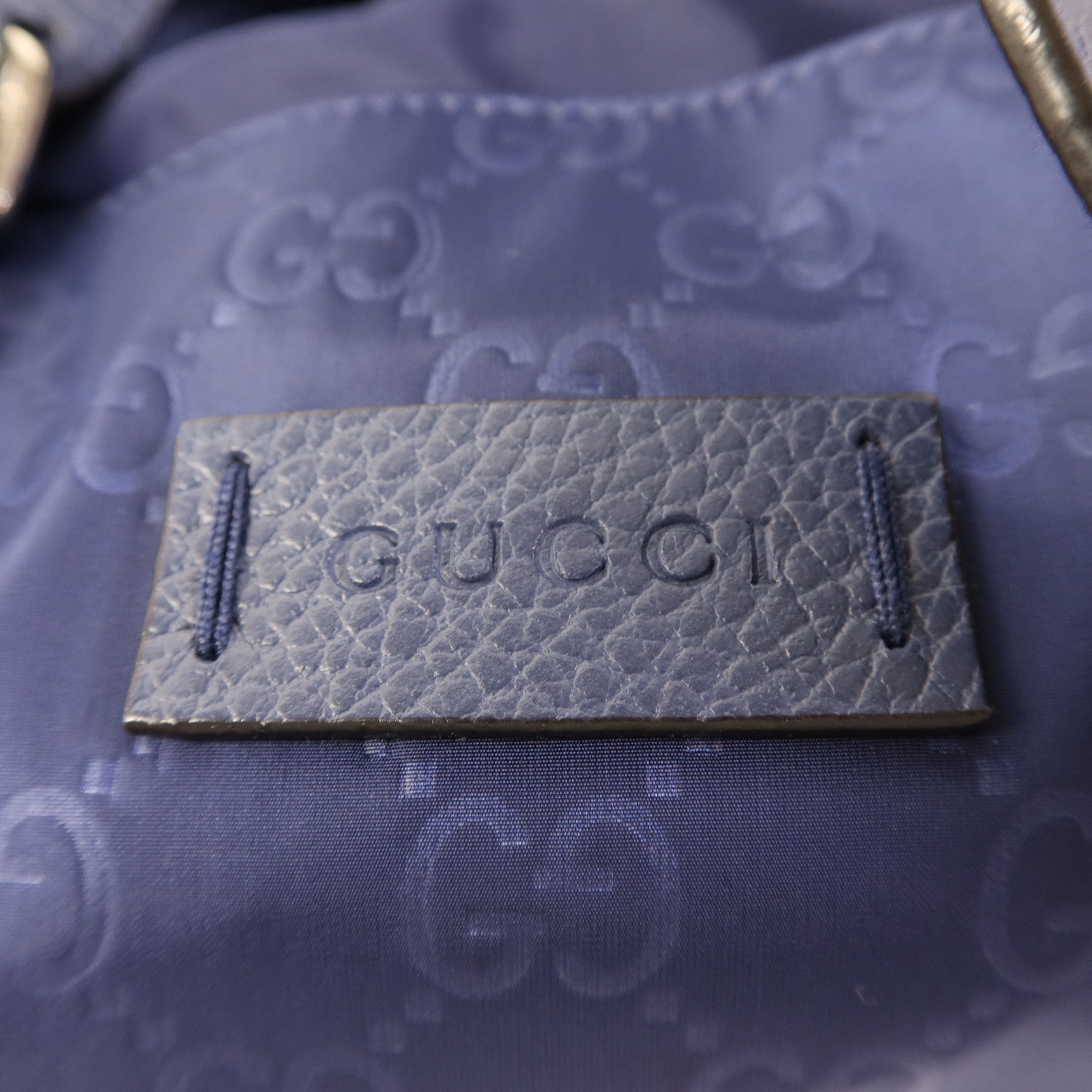 GUCCI 尼龍Tote Bag銀扣手挽袋