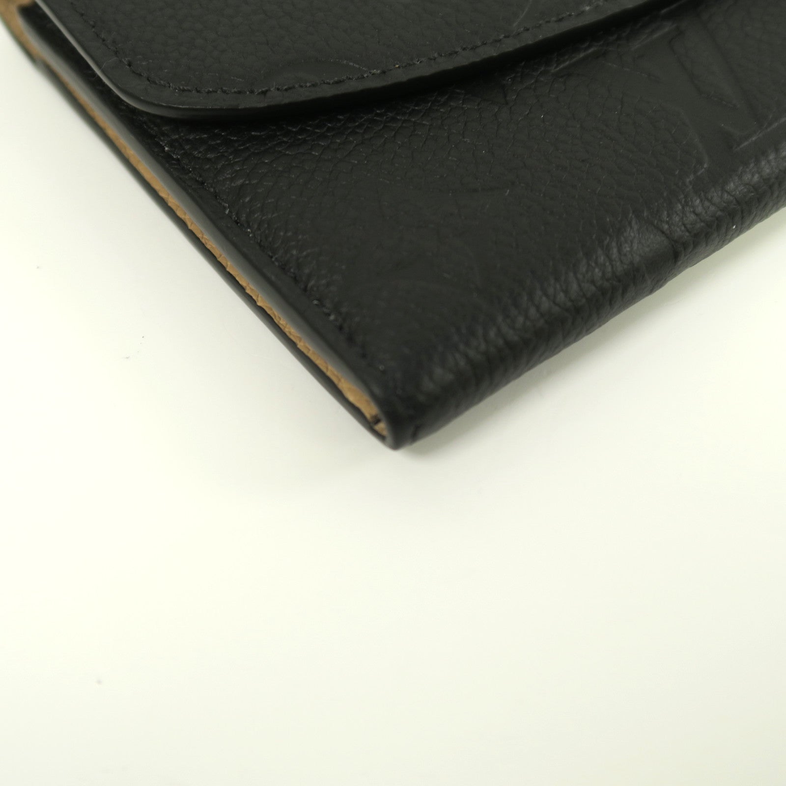LOUIS VUITTON 【激減優惠】Monogram Empreinte Emilie金扣長錢包黑色