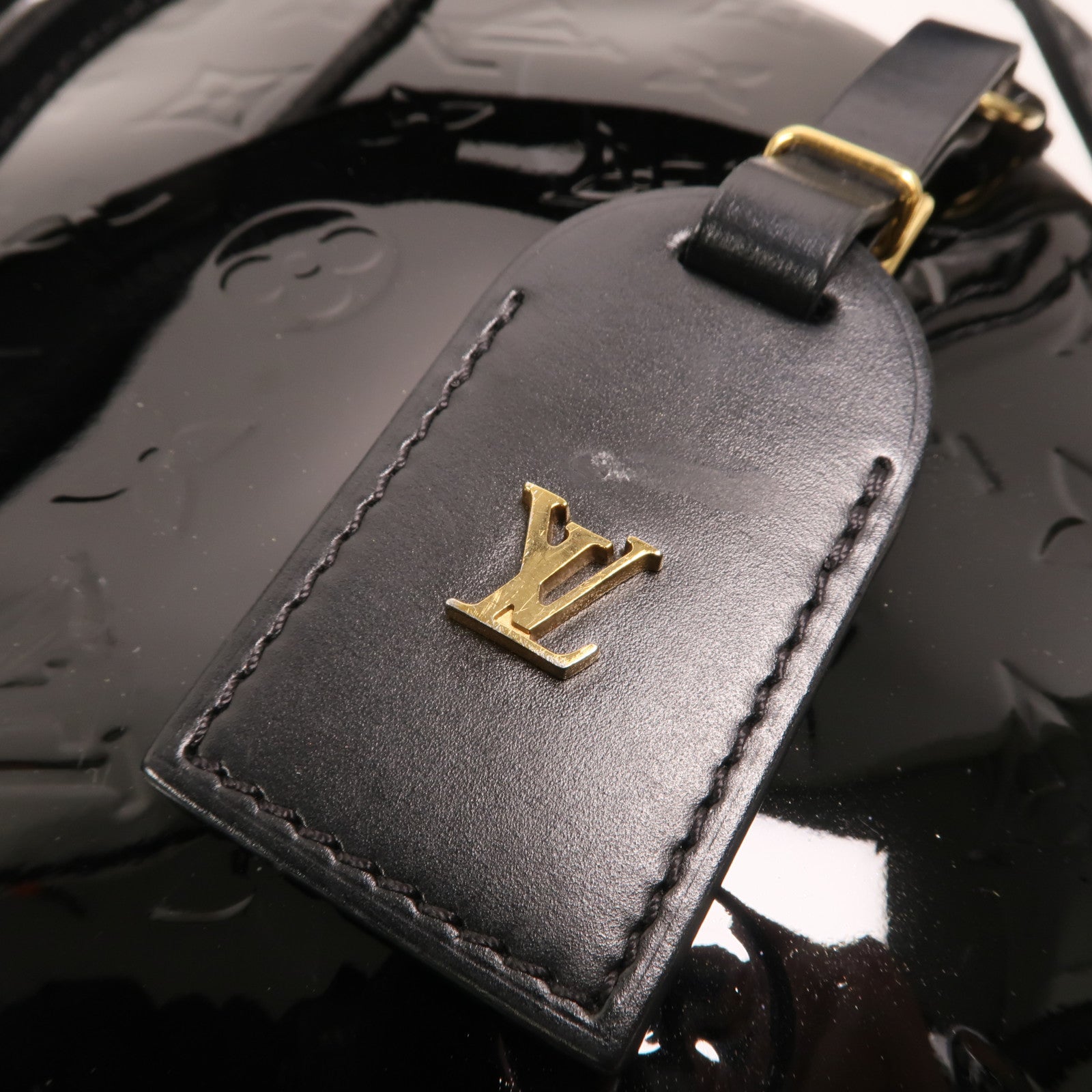 LOUIS VUITTON 【激減優惠】Monogram Vernis Boite Chapeau Souple MM金扣肩背袋