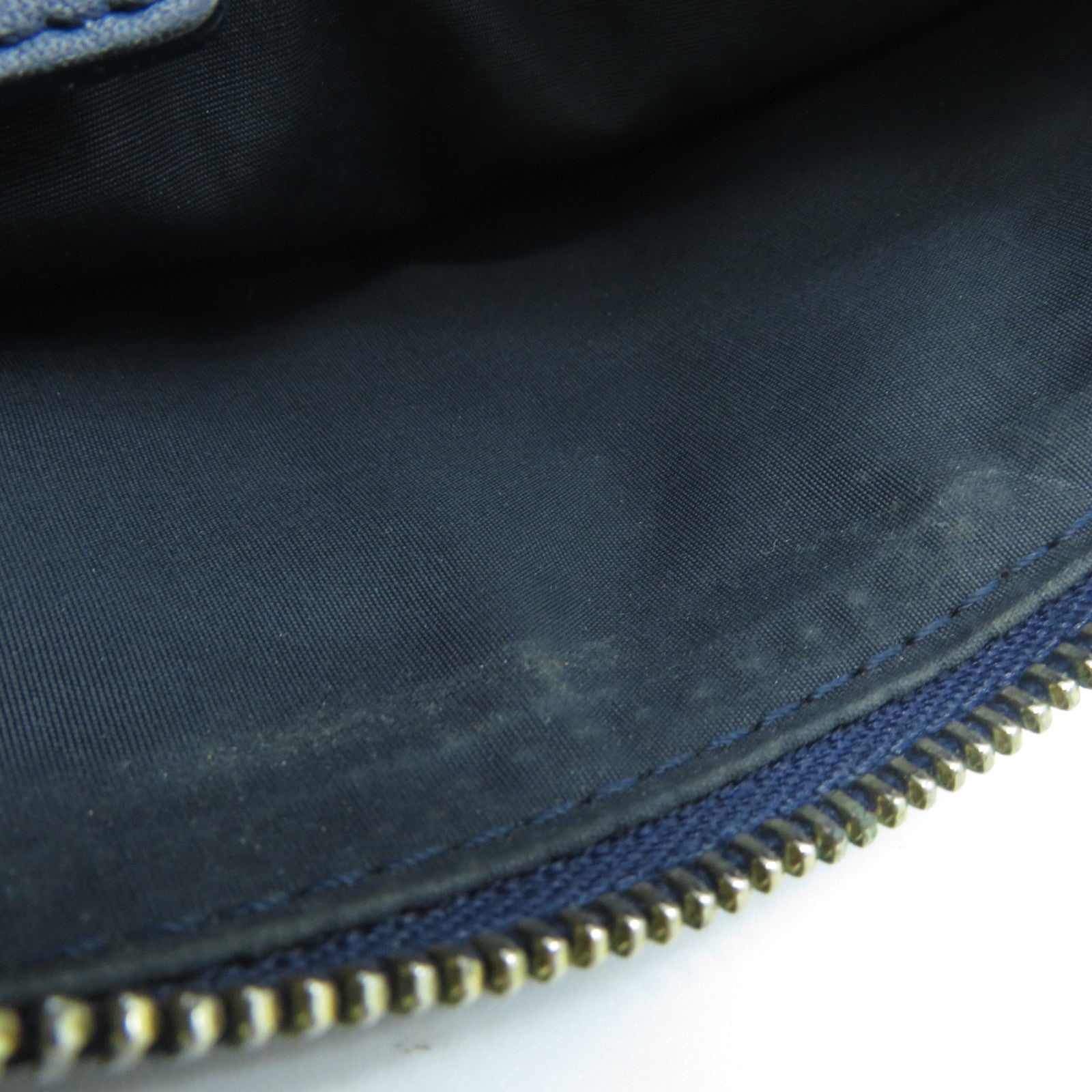 Dior 帆布/皮革Shoulder Bag金扣肩背袋藍色