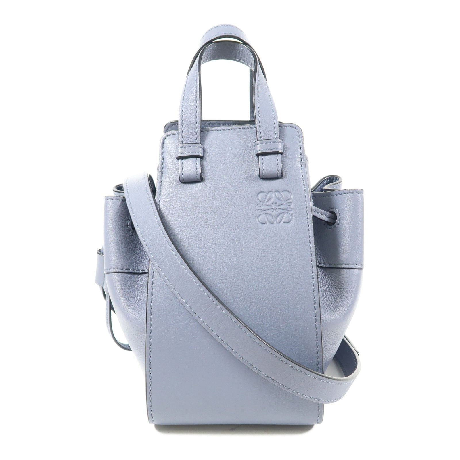 LOEWE 牛皮皮革Mini Hammock手挽肩背兩用袋