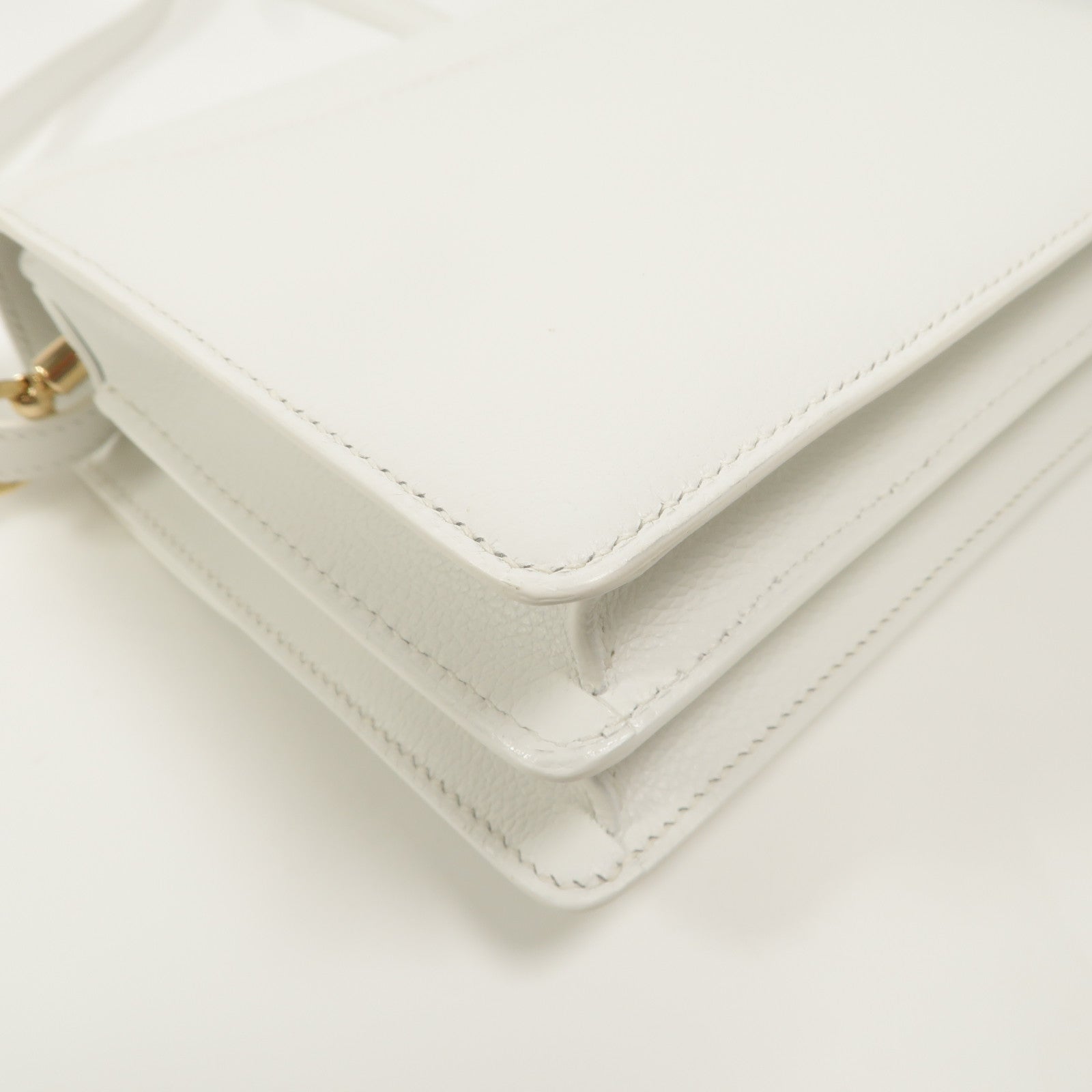 HERMES Evercolor皮革Roulis Mini肩背袋New White