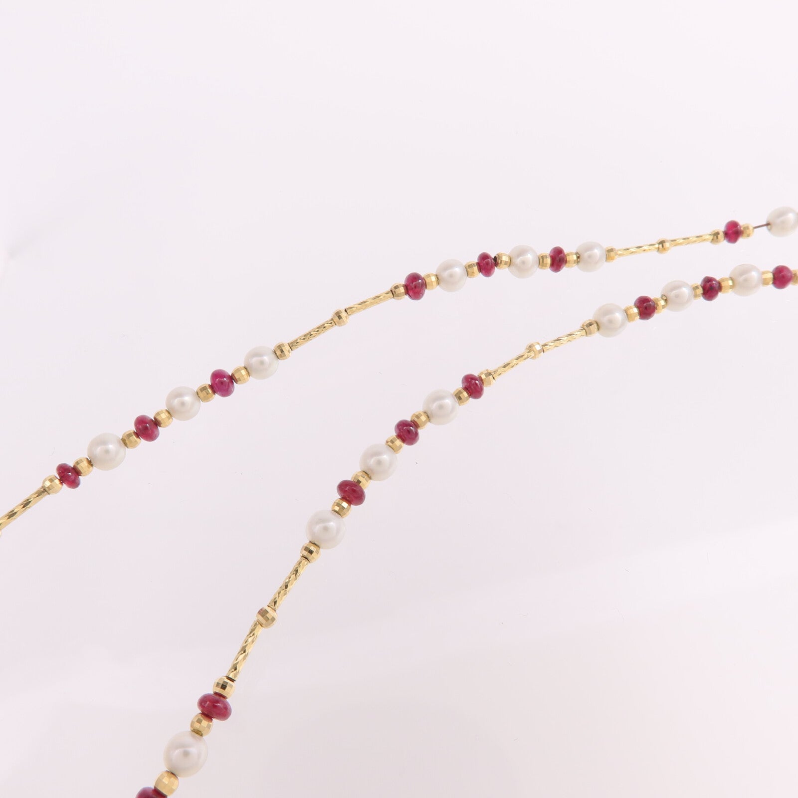 JEWELRY 18K黃金Ruby Pearl Necklace紅寶石/珍珠項鍊