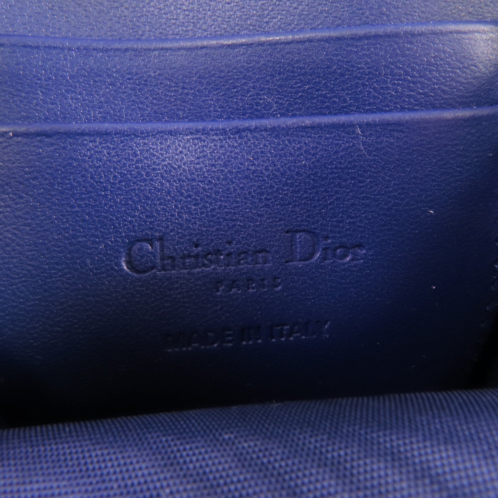 Dior CD GHW Phone Shoulder Bag Handbag Lambskin Leather