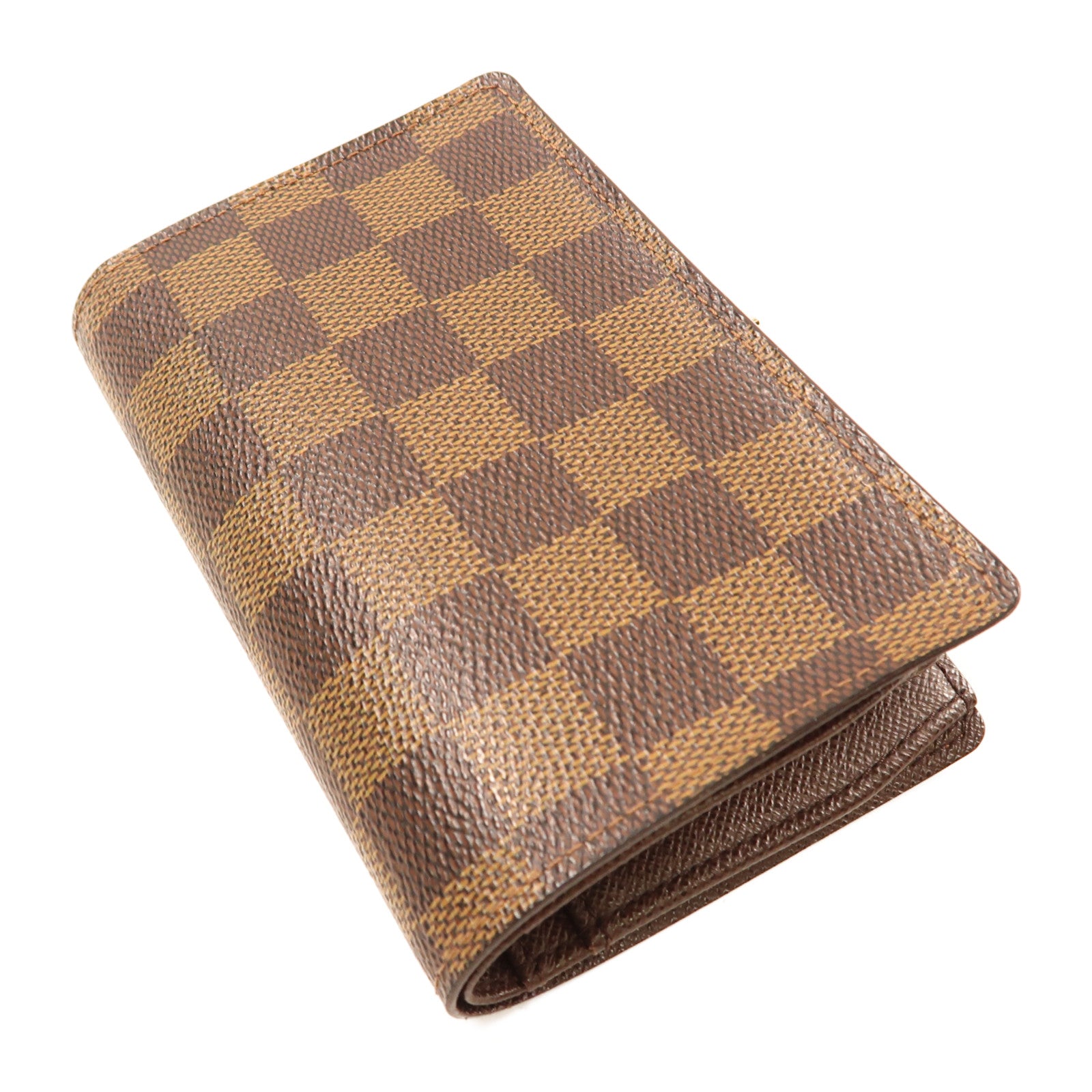 LOUIS VUITTON Damier Portefeuille Viennois Wallet金扣錢包