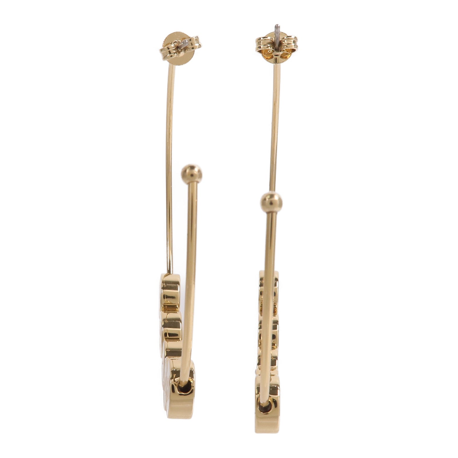 COACH 黃銅鍍層Enamel Hoop Earrings耳環