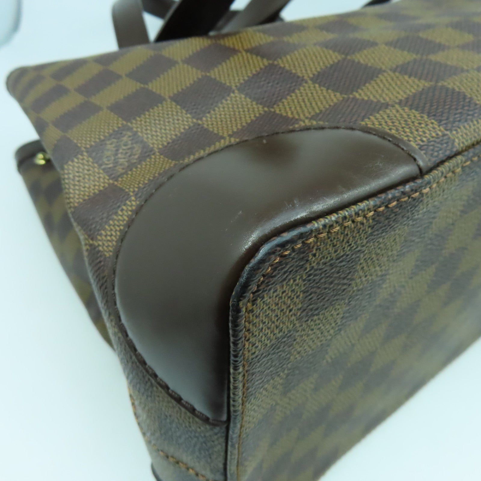 LOUIS VUITTON **【激減優惠】Damier Ebene Hampstead MM金扣肩背袋啡色