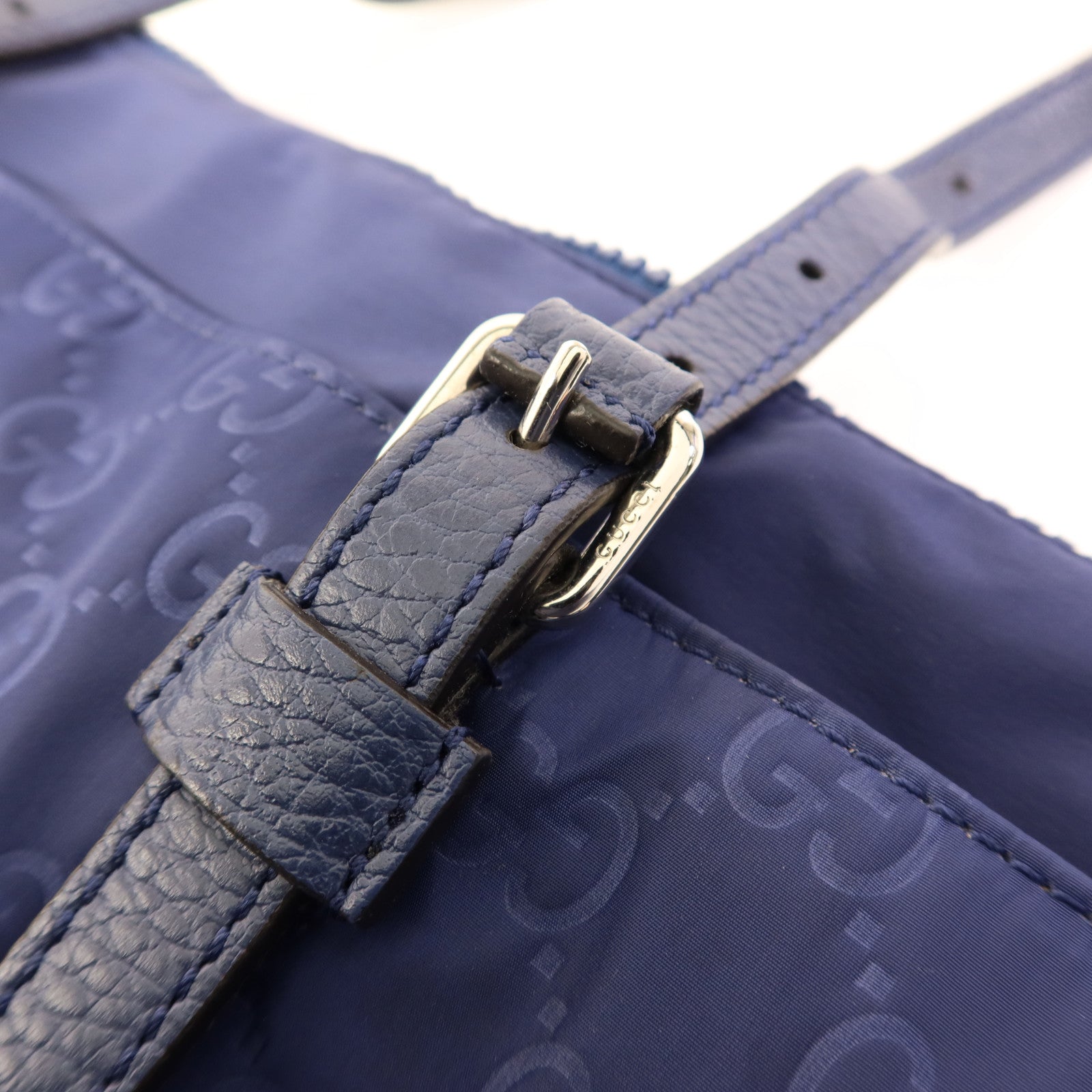 GUCCI 尼龍Tote Bag銀扣手挽袋