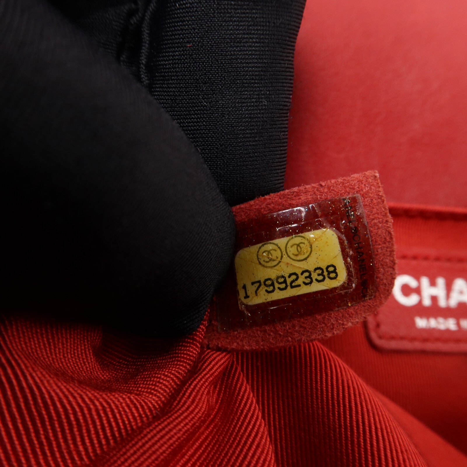CHANEL 羊皮皮革Boy 25鏈帶肩背袋