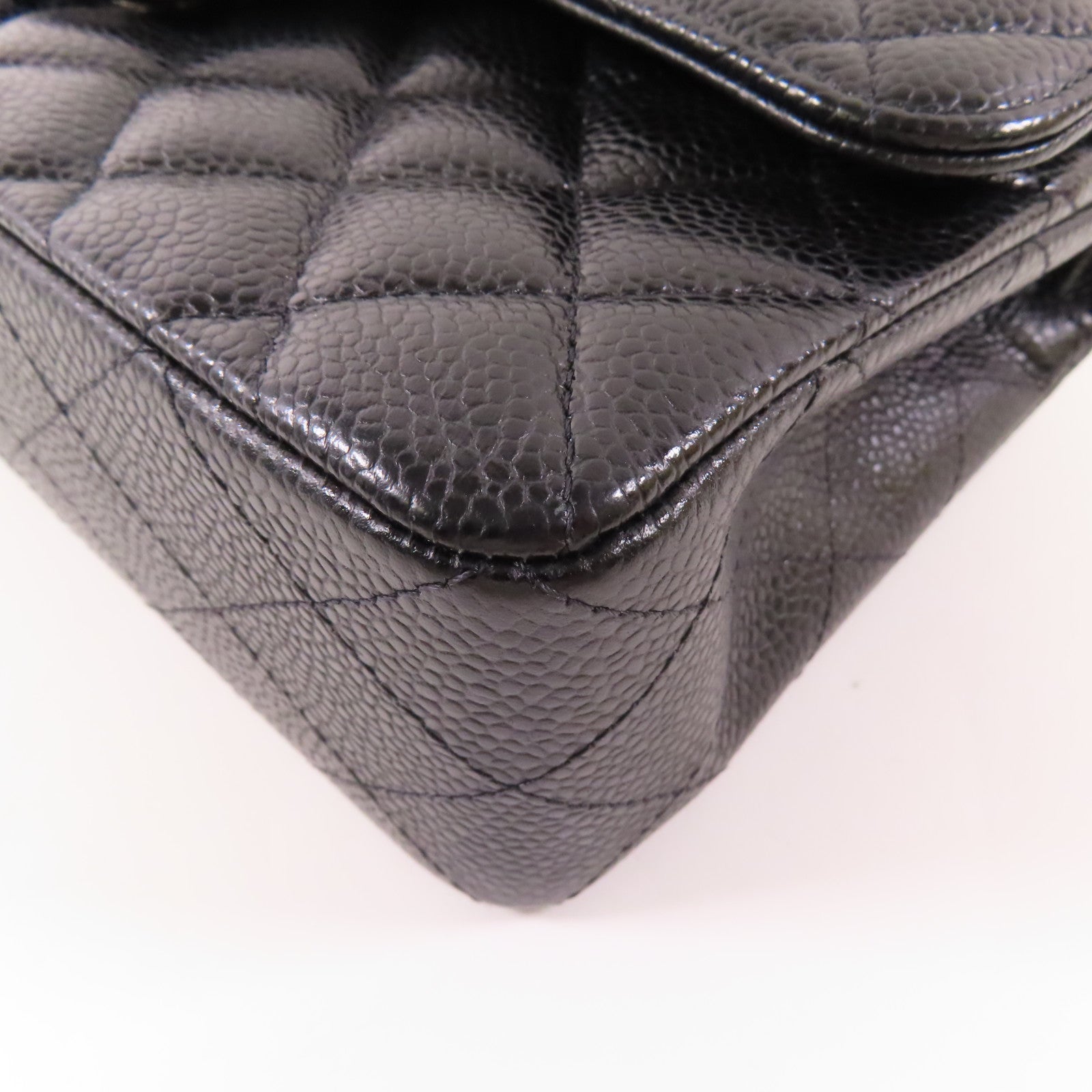 CHANEL 牛皮皮革Classic 23銀扣鏈帶肩背袋
