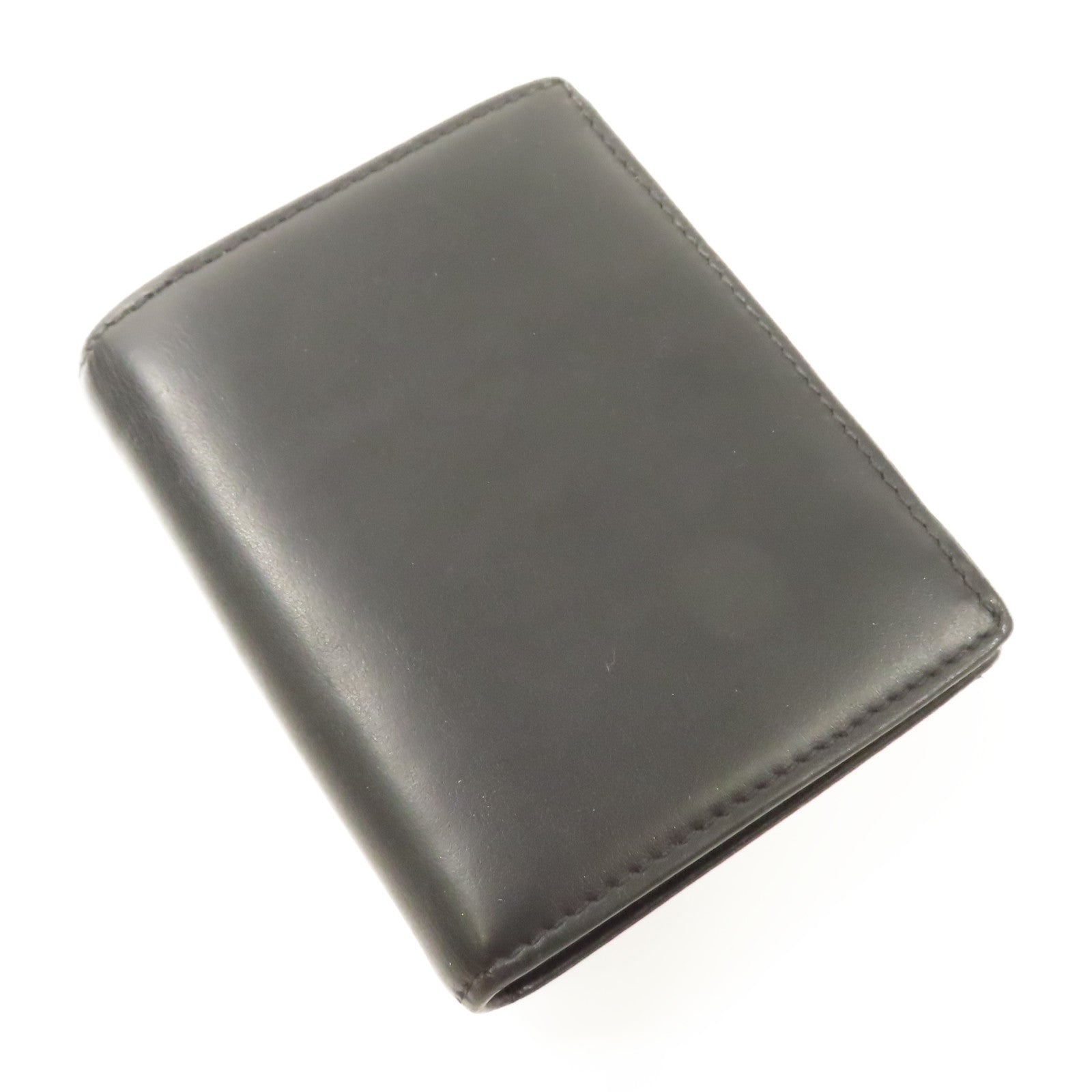 Salvatore Ferragamo GHW Wallet Bi-fold Wallet Lambskin Leather Black