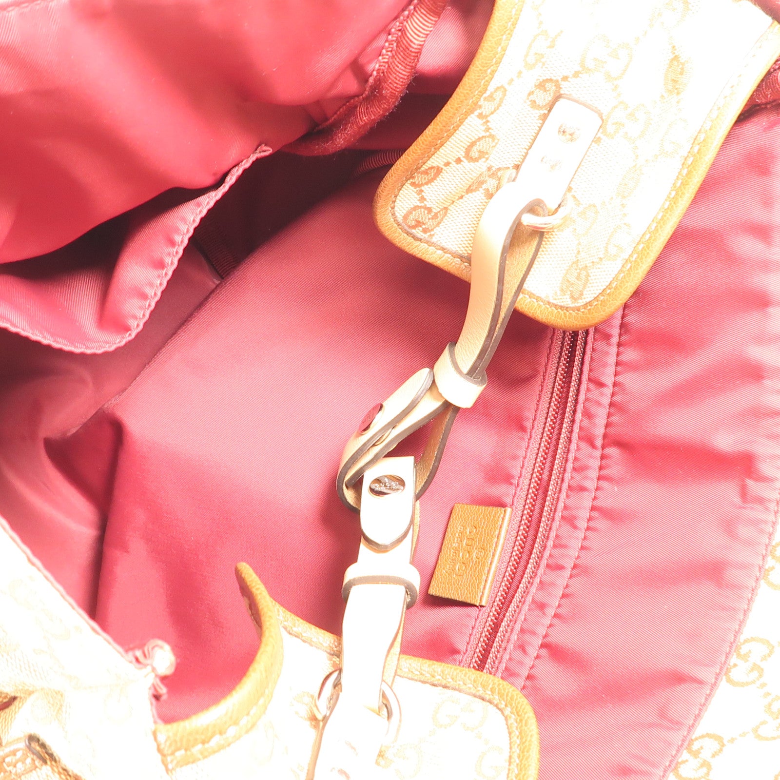 GUCCI 【激減優惠】帆布Shoulder Bag銀扣肩背袋