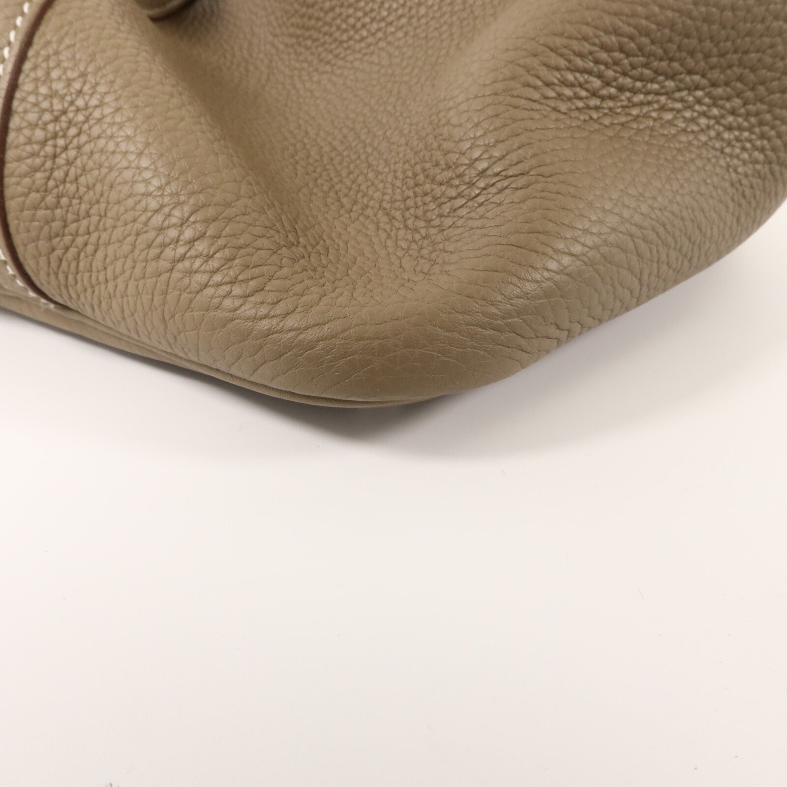 HERMES Clemence皮革Picotin MM手挽袋Etoupe